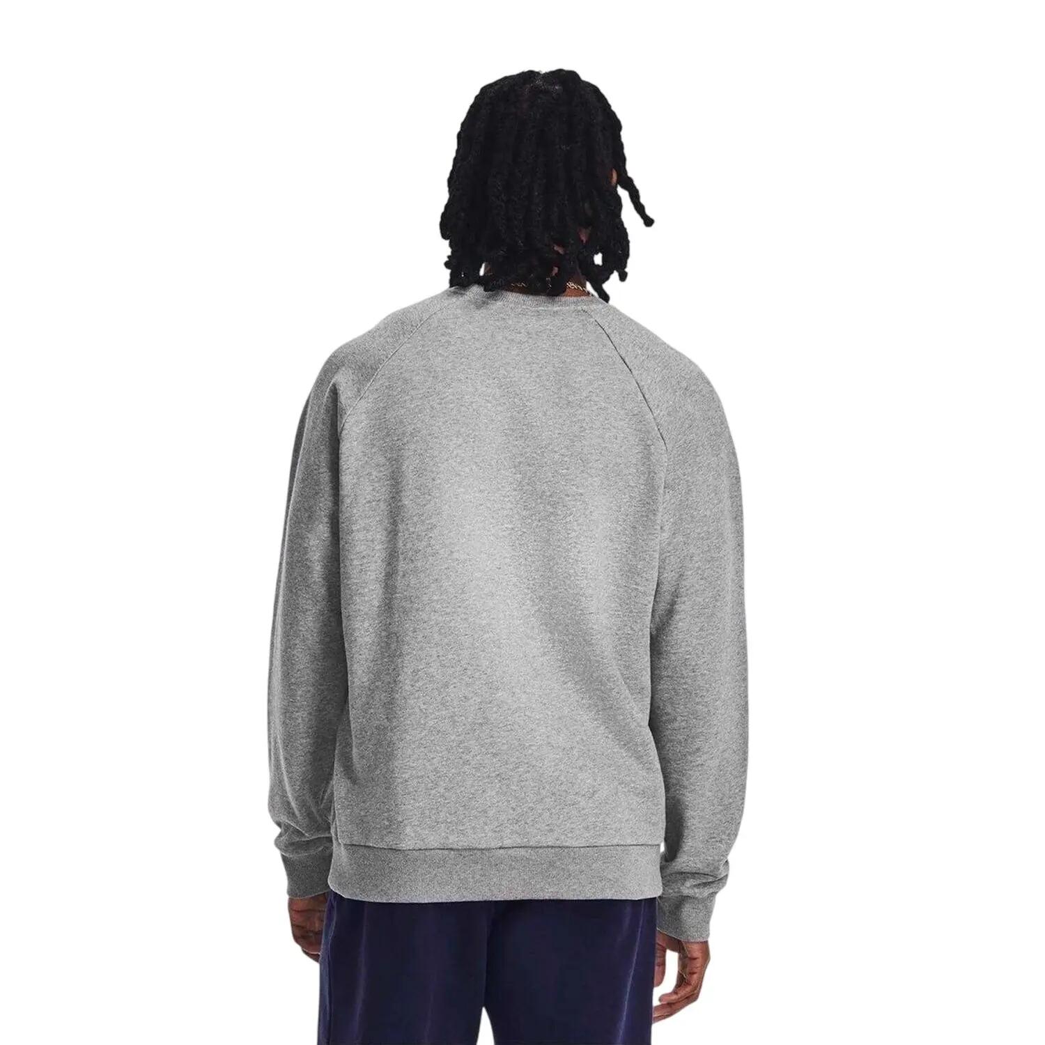 Felpa Pile Uomo Under Armour Rival Grigio Ghiaccio 3/3