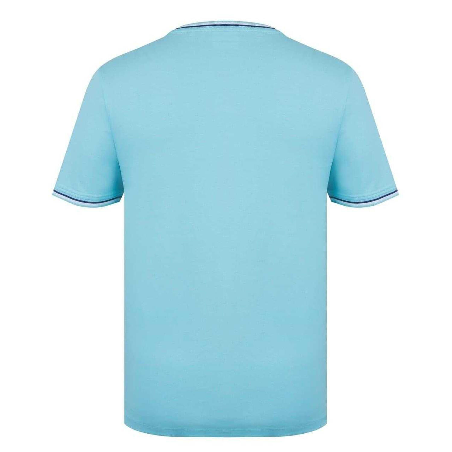 TShirt für , Baumwolle Herren Aquablau 2/4