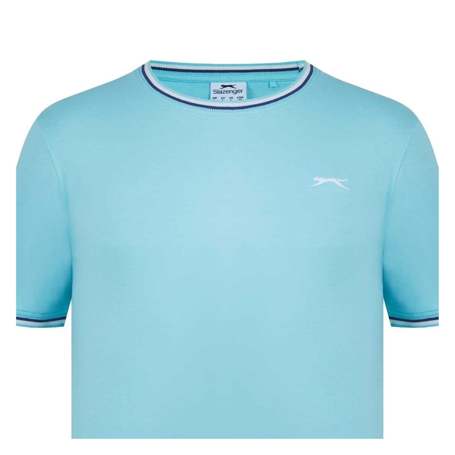 TShirt für , Baumwolle Herren Aquablau 4/4