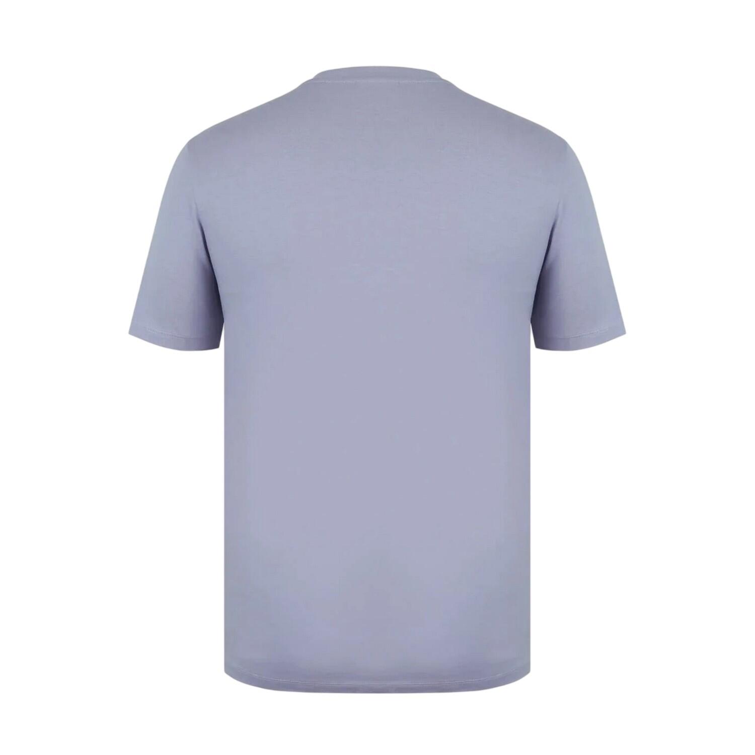 Mens Embroidered Logo Cotton TShirt (Dusty Lavender) 2/3
