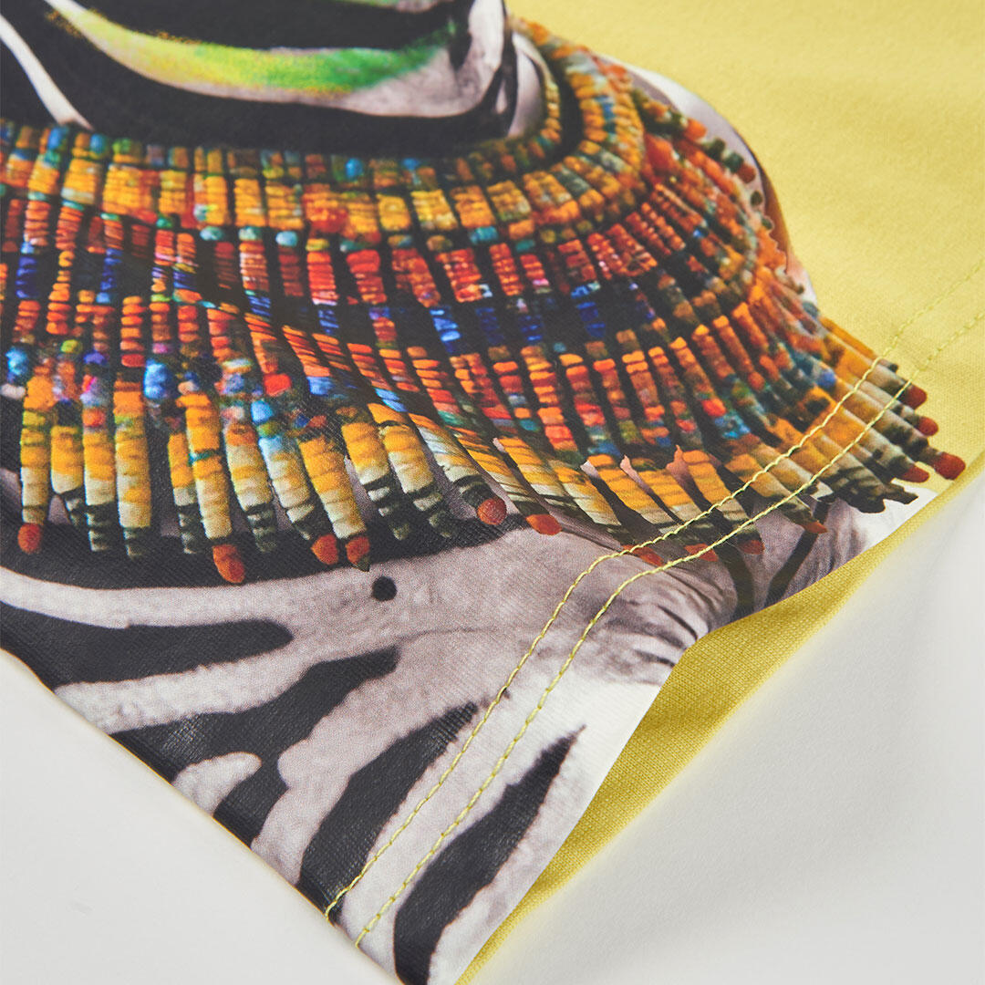 Camiseta niño algodón color lima zebra 4/4