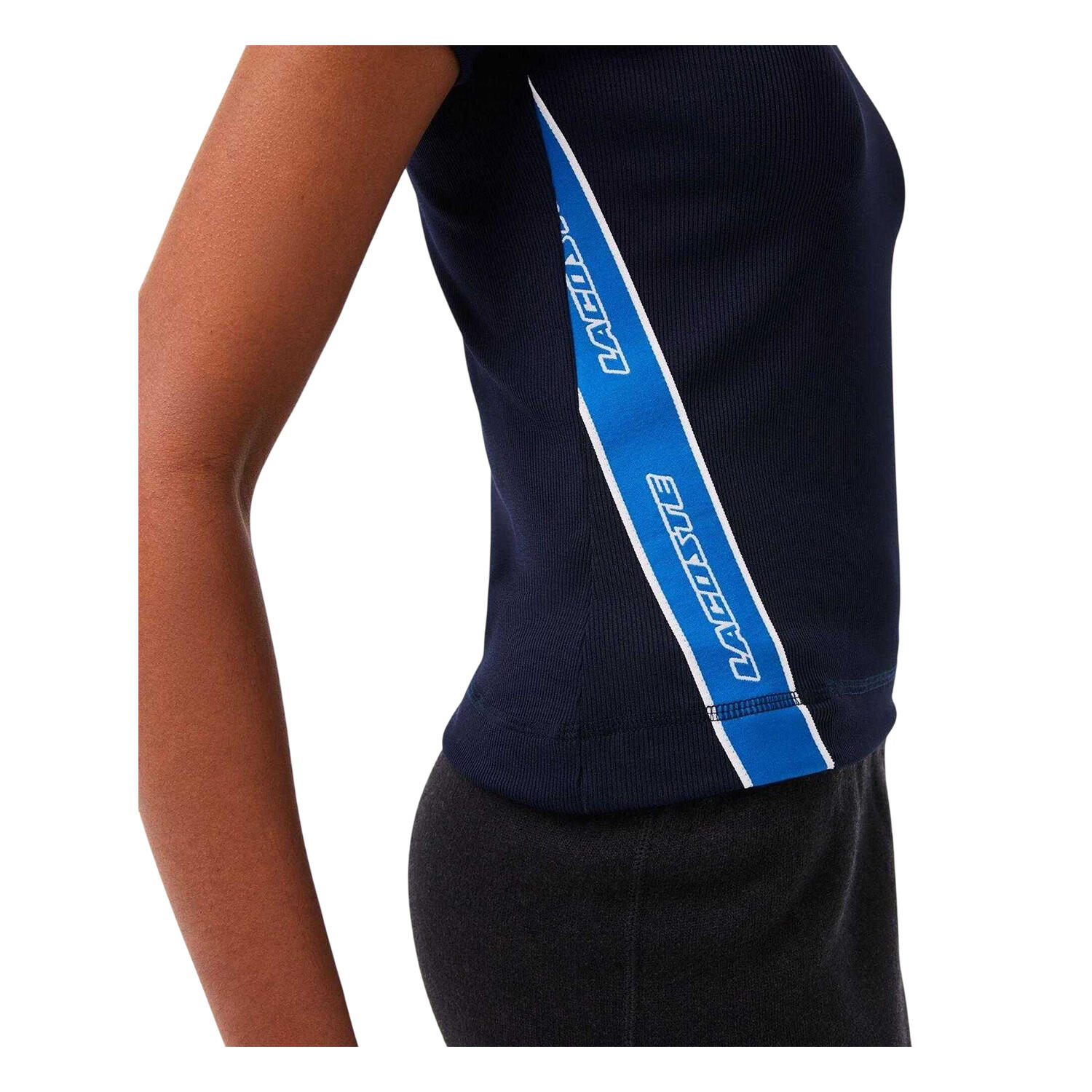 Poloshirt für Herren, Reißverschluss Damen Dunkles Marineblau 4/4