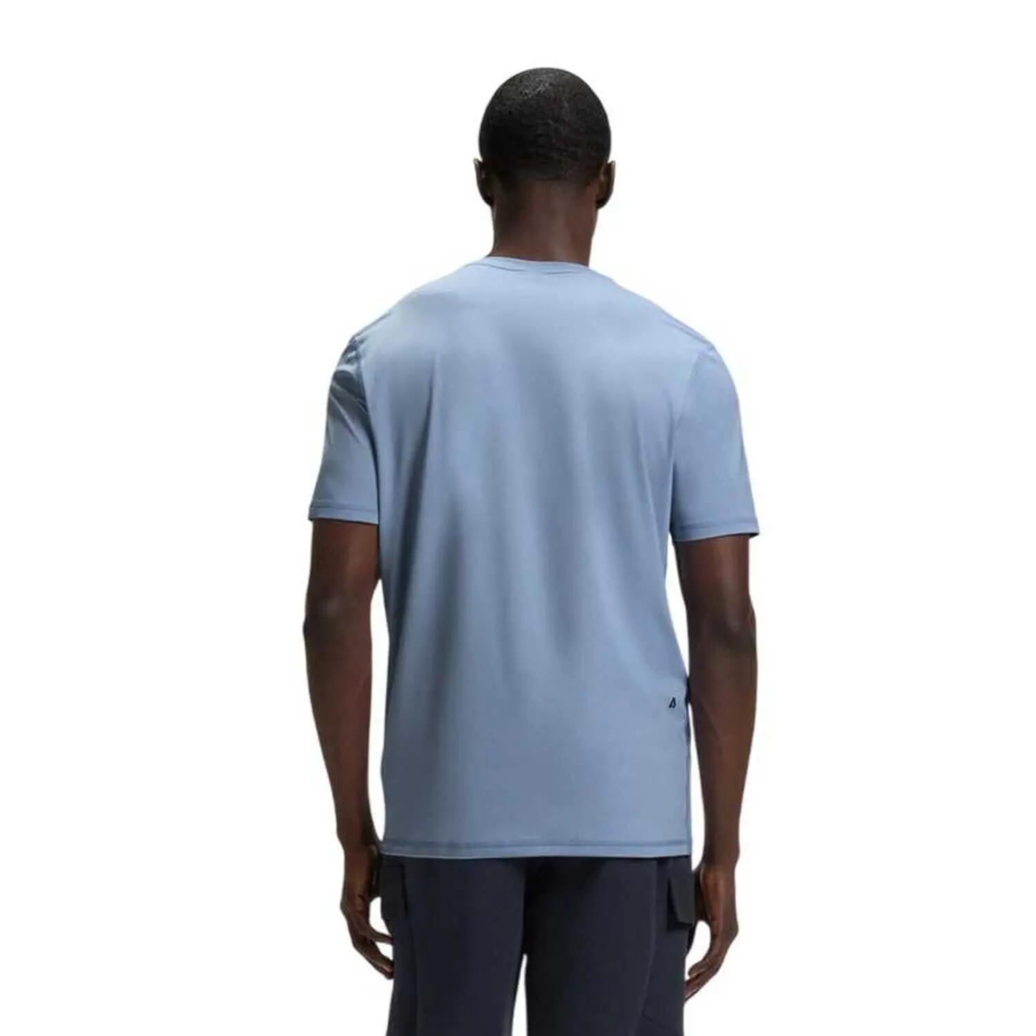 Tshirt Motif/style À Rayures Homme (Bleu) 3/4