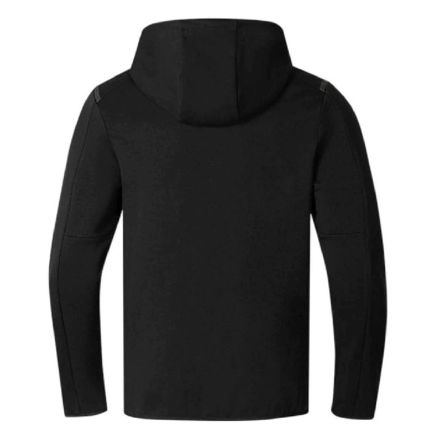 Hoodie mit durchgehendem Reißverschluss für , Regulär Herren Schwarz 2/2