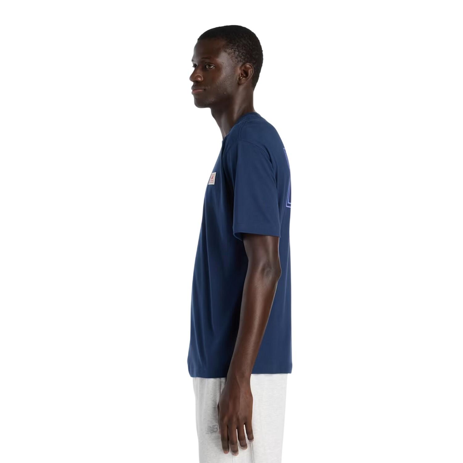 Mens Label Woven TShirt (Navy) 5/5