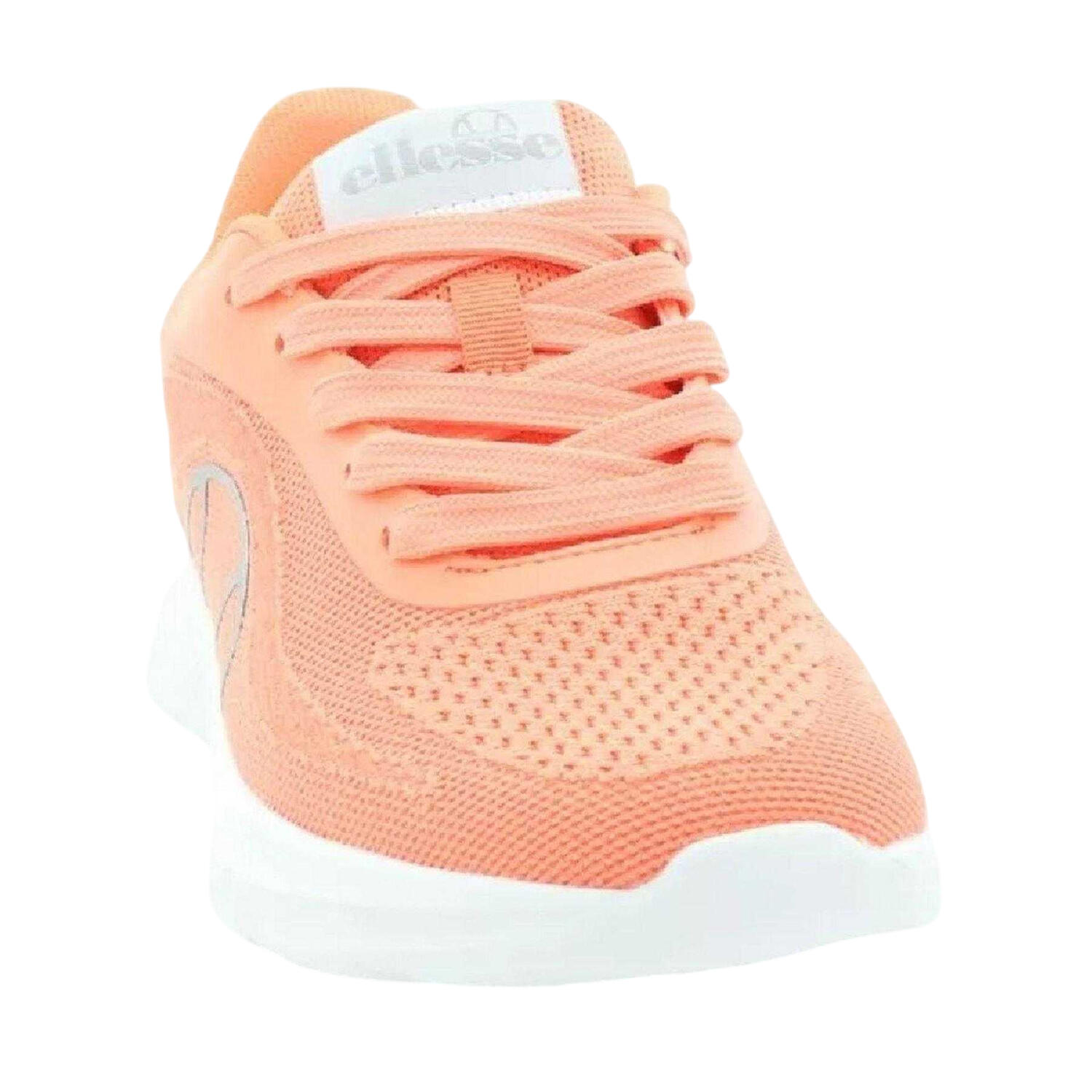 Baskets Motif/style Logo COMO Femme (Saumon / Blanc) 4/4