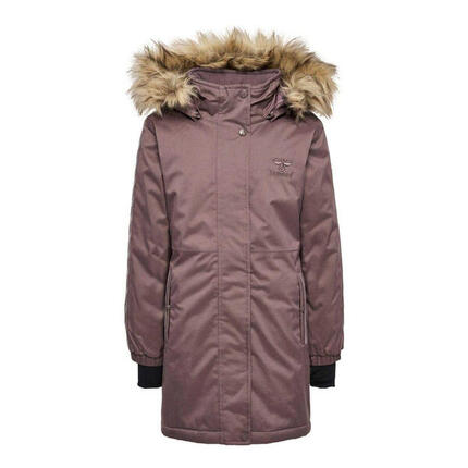 Parka Motif/style Feuille Enfant (Mauve)