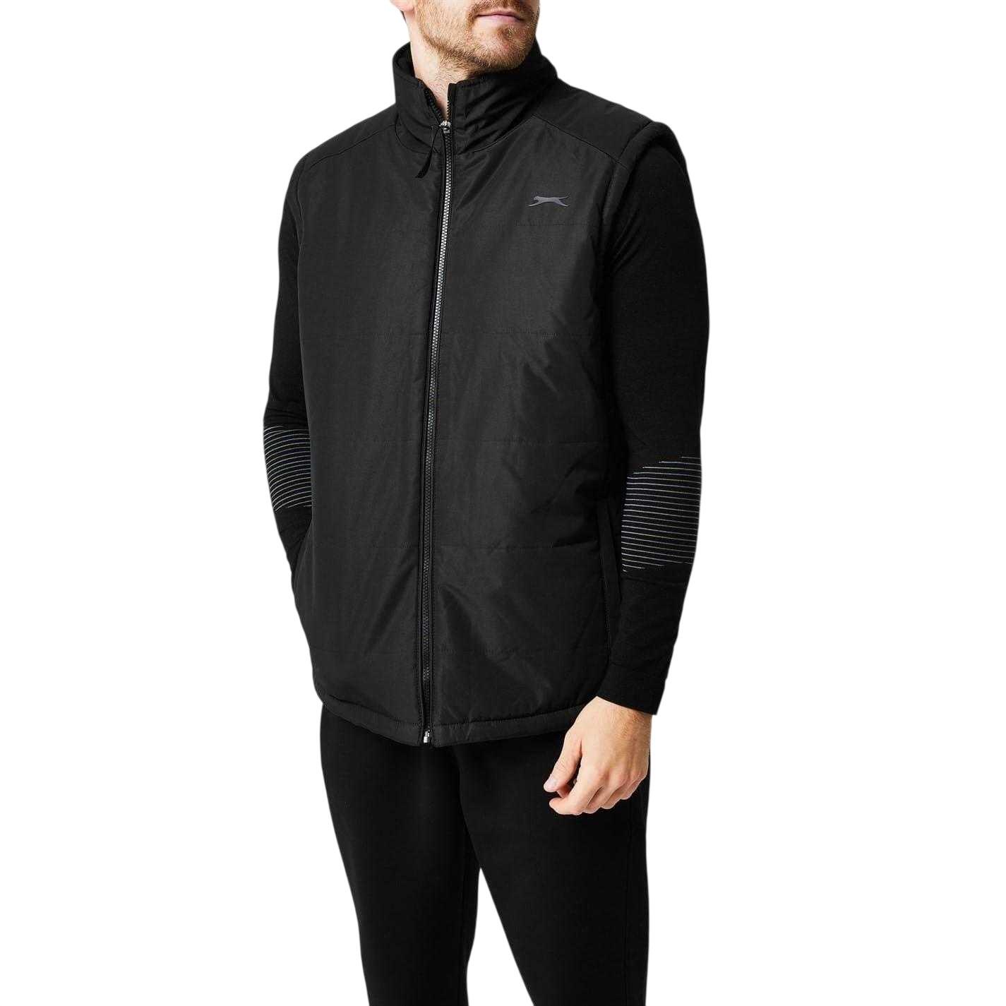 Mens Logo Padded Gilet (Black) 3/4