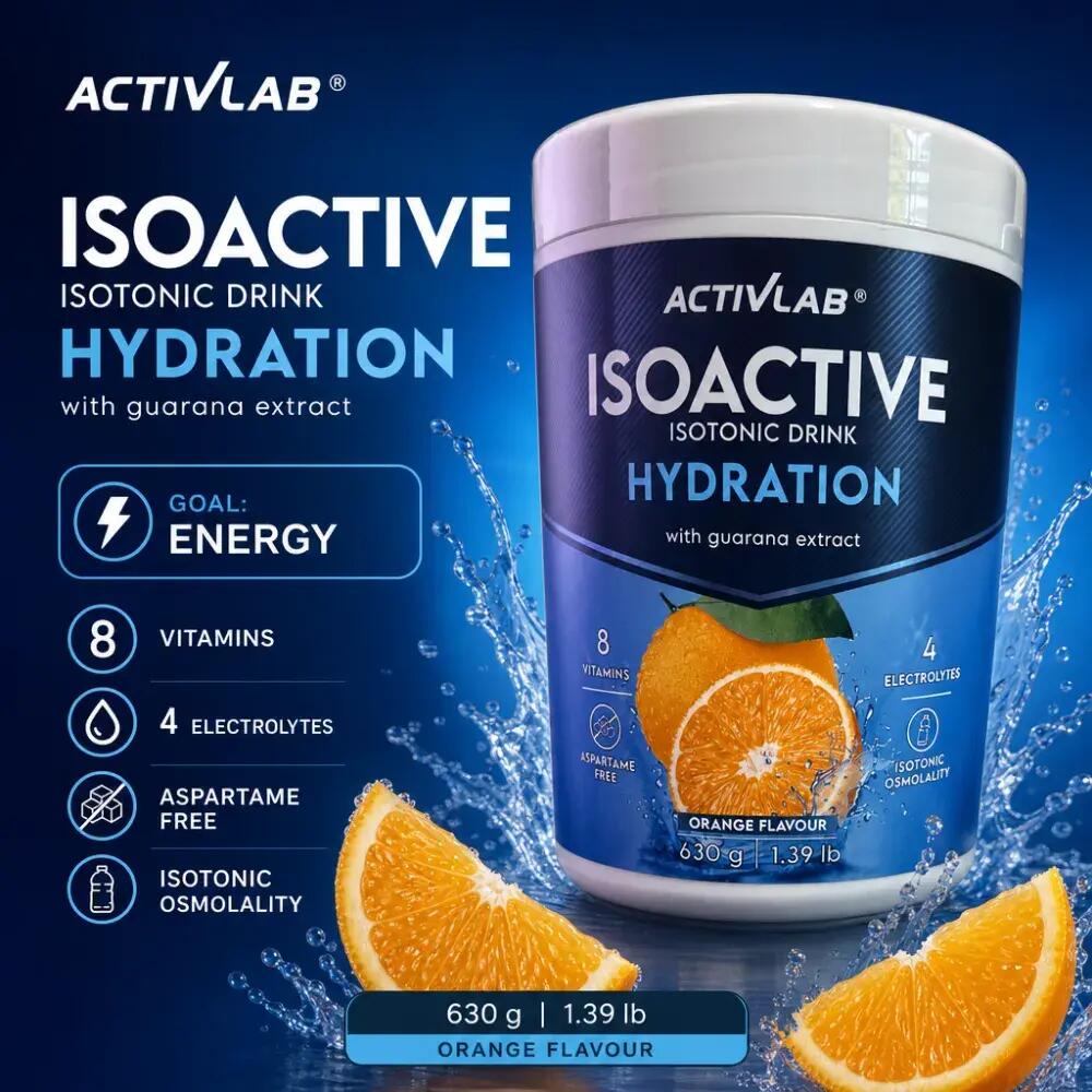 ActivLab Iso Active + Guarana 630g Orange