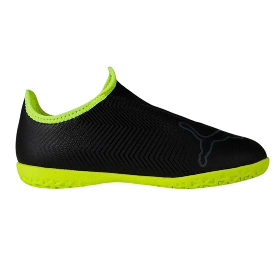Chaussures De Foot En Salle FINESSE Enfant (Noir / Jaune Fluo)