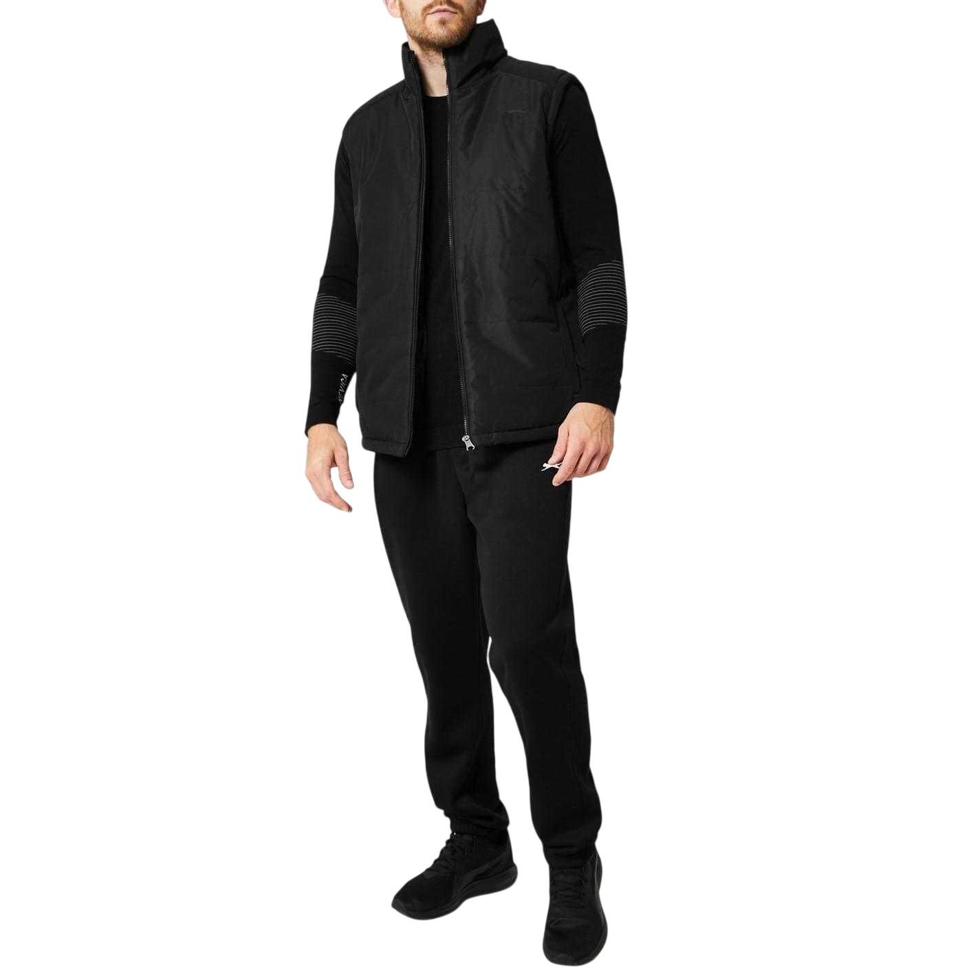 Mens Logo Padded Gilet (Black) 4/4