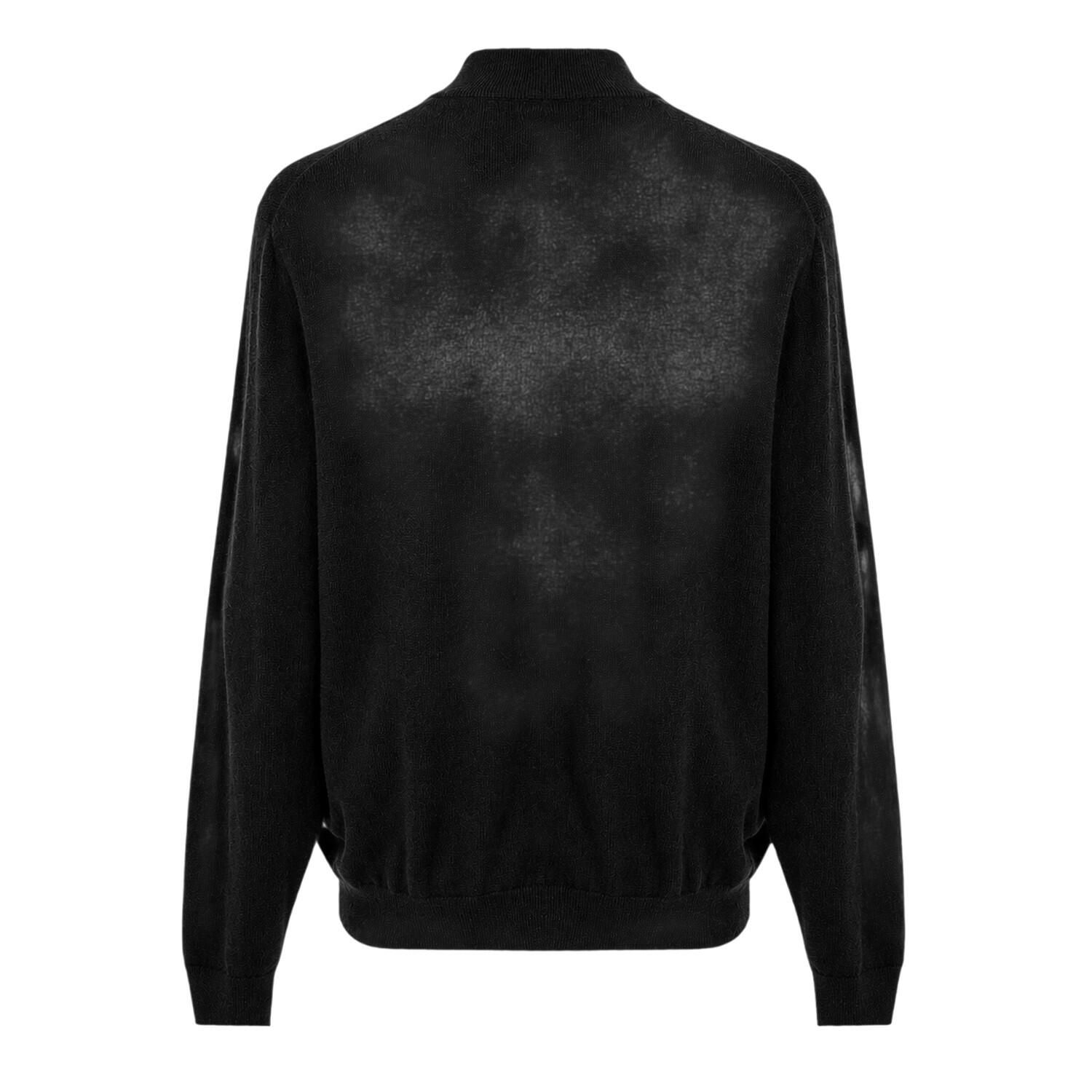 Pullover Top für , Weiter Stehkragen, Jerseyware Herren Flanell Grau meliert 2/2