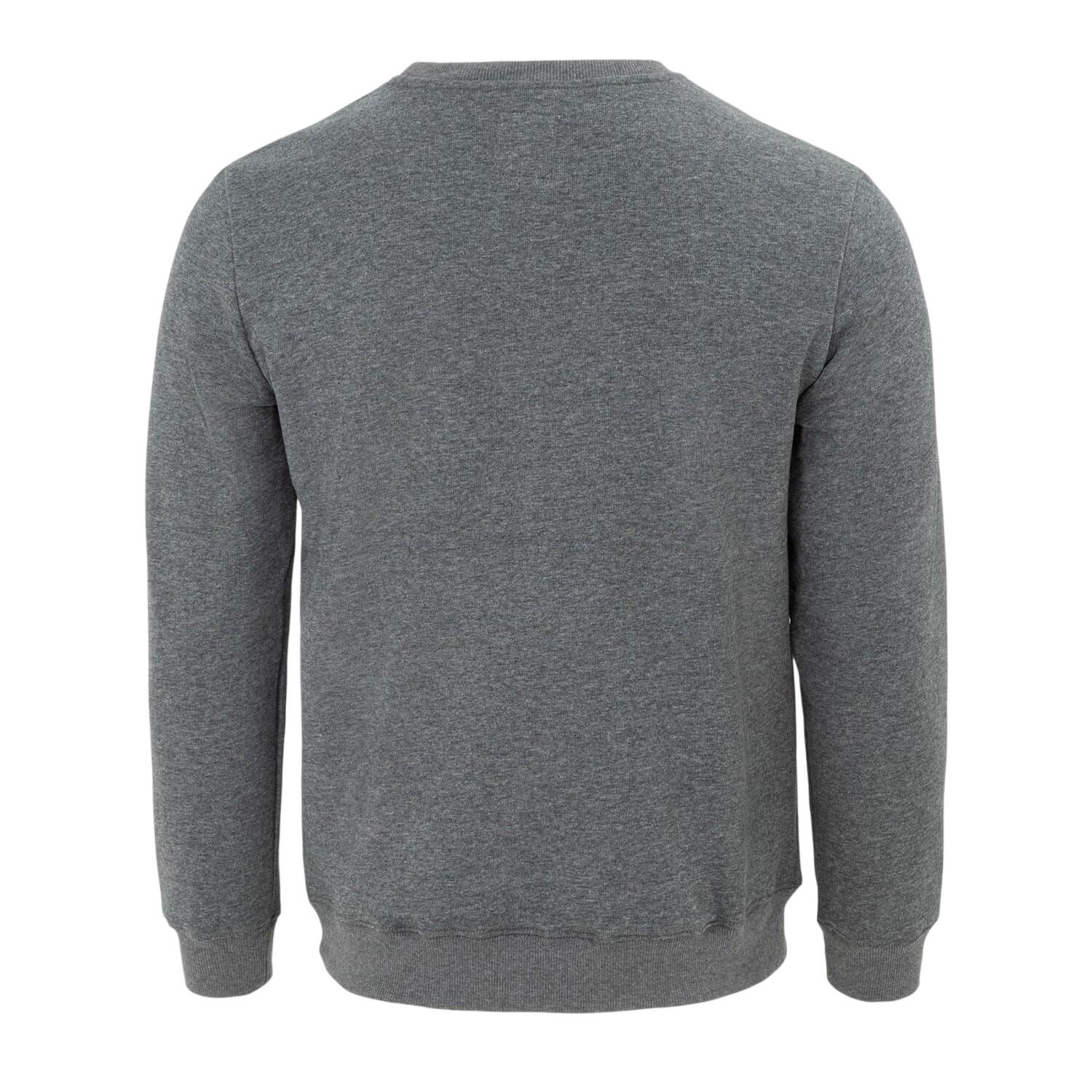 Sweatshirt für , Rundhalsausschnitt, Regulär, Langärmlig Herren Dunkelgrau Marl 2/4