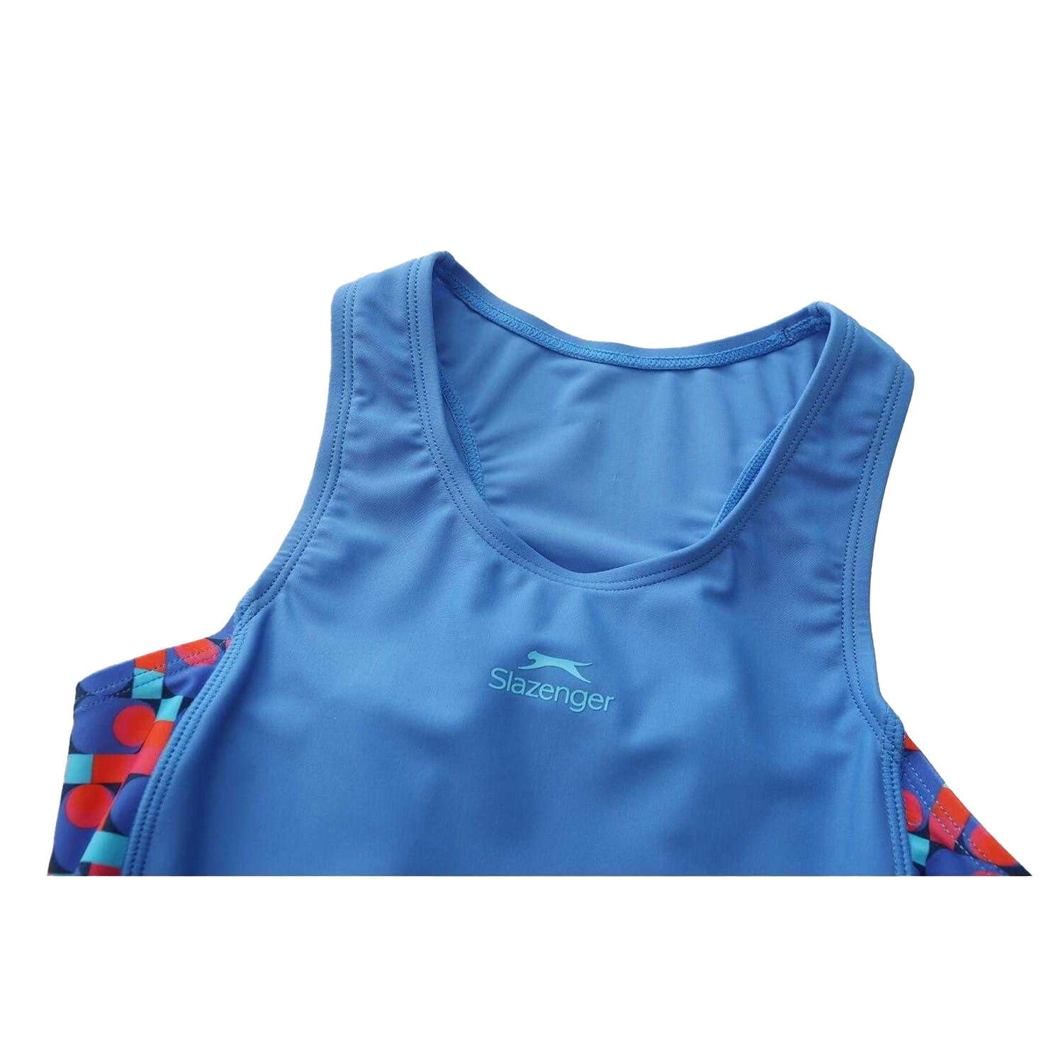 Maillot De Bain 1 Pièce Motif/style Géométrique Fille (Bleu) 3/3