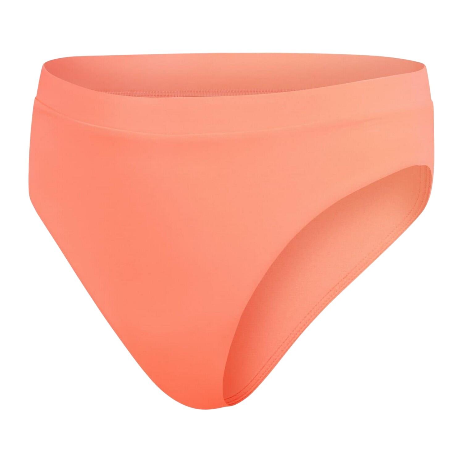 Bas De Maillot De Bain À Taille Haute Femme (Corail) 2/4