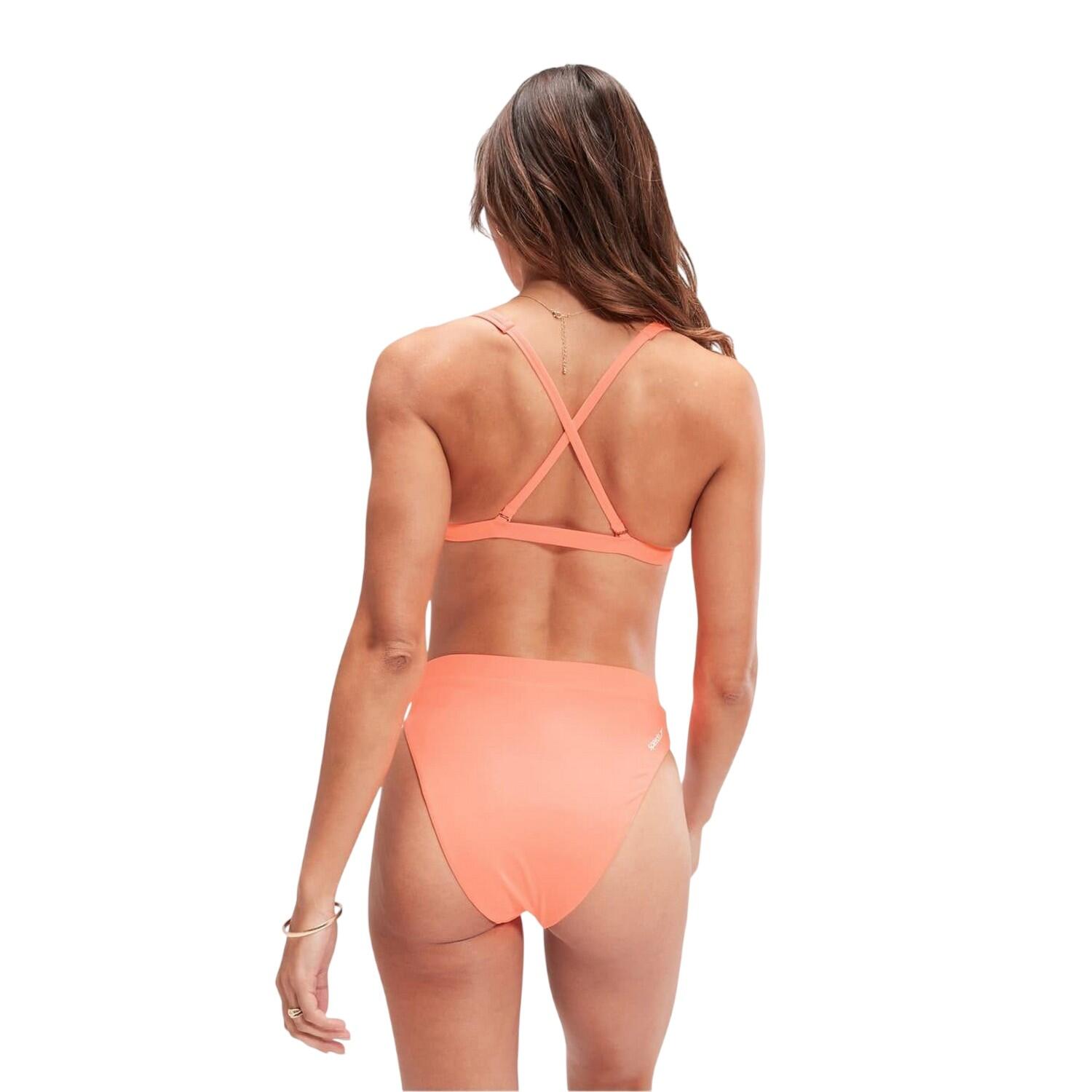 Bas De Maillot De Bain À Taille Haute Femme (Corail) 4/4