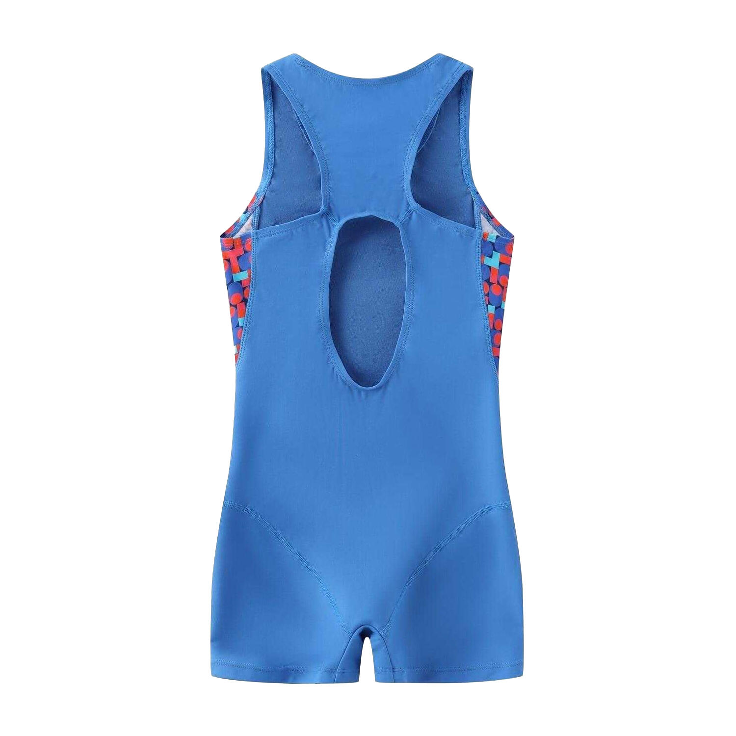 Maillot De Bain 1 Pièce Motif/style Géométrique Fille (Bleu) 2/3