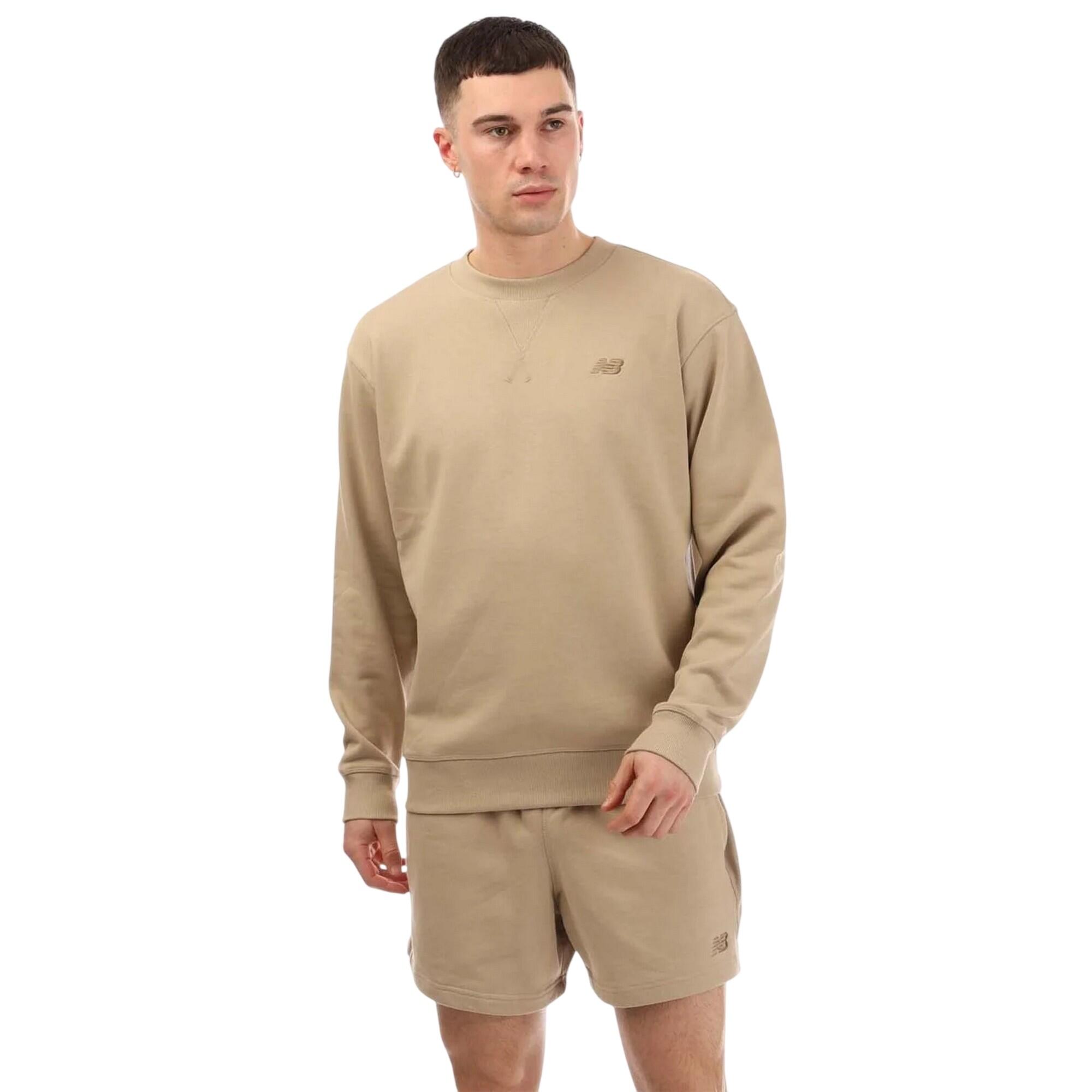Sweatshirt für , Rundhalsausschnitt, SweatshirtStoff Herren Steinfarben 2/4