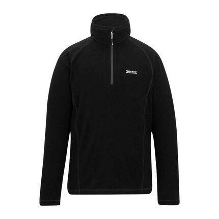 Haut Polaire Uni À Col Montant Zippé Homme (Noir)