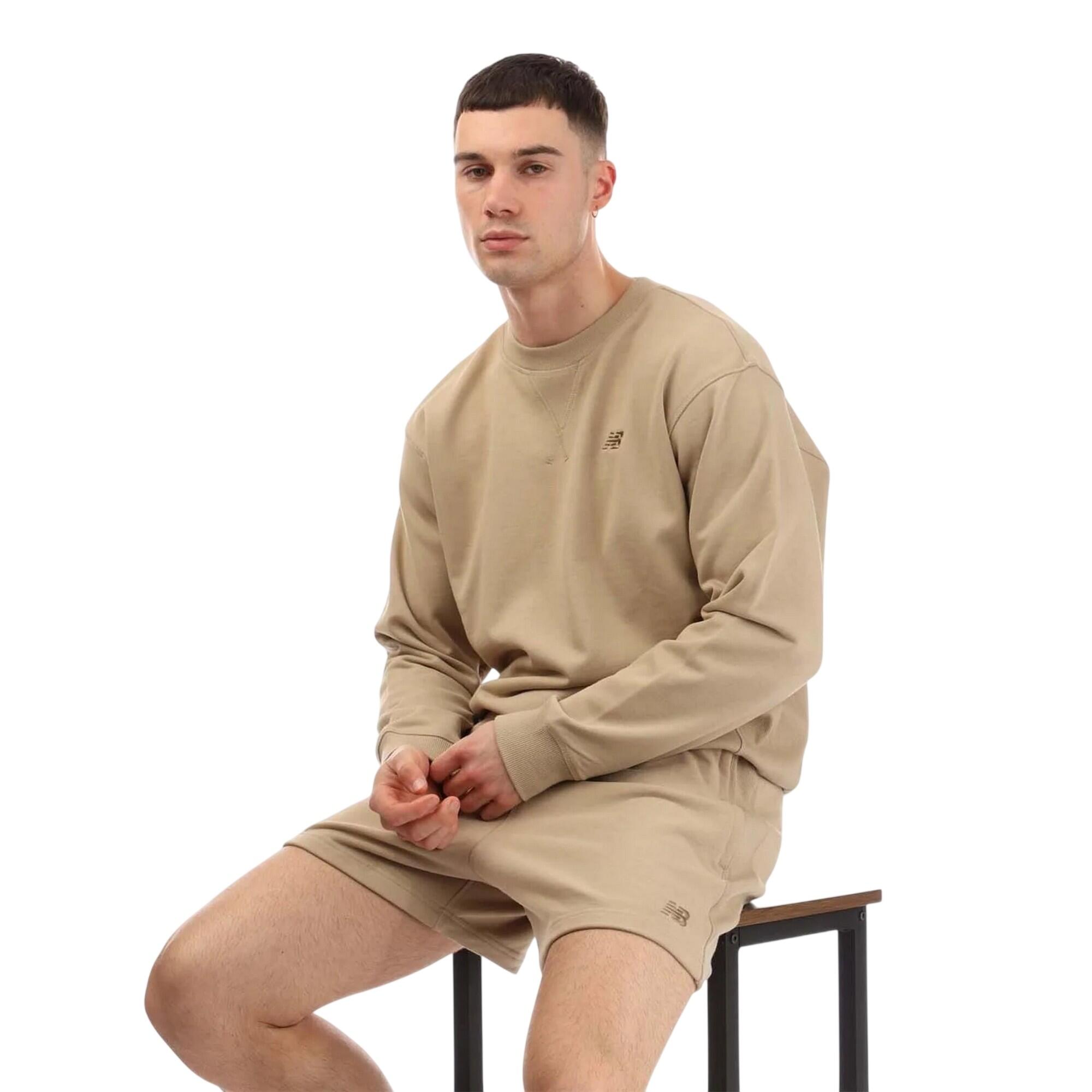 Sweatshirt für , Rundhalsausschnitt, SweatshirtStoff Herren Steinfarben 4/4