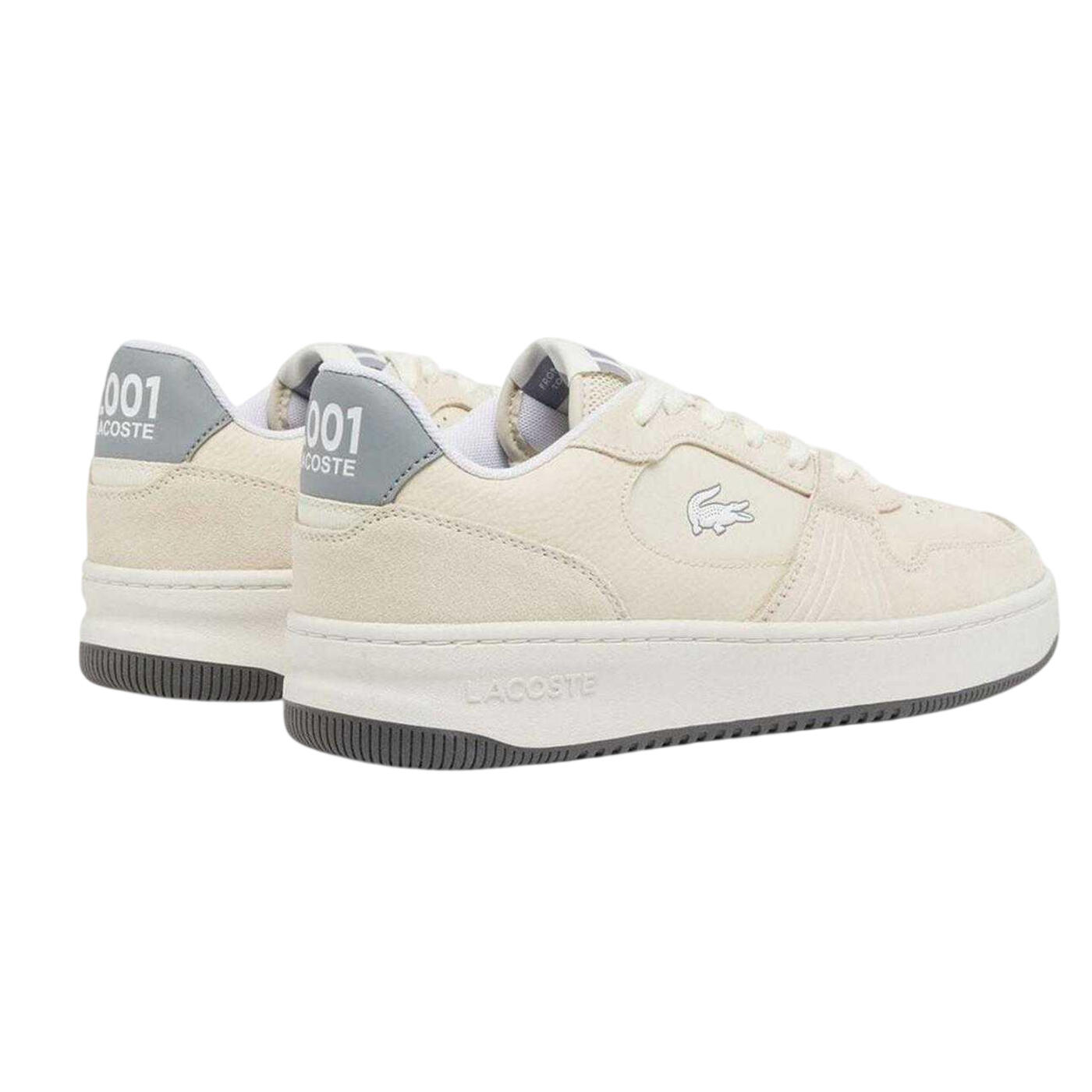 "L001" Logo Sneaker für , Wildleder, Flach Herren Weiß/Grau 2/4