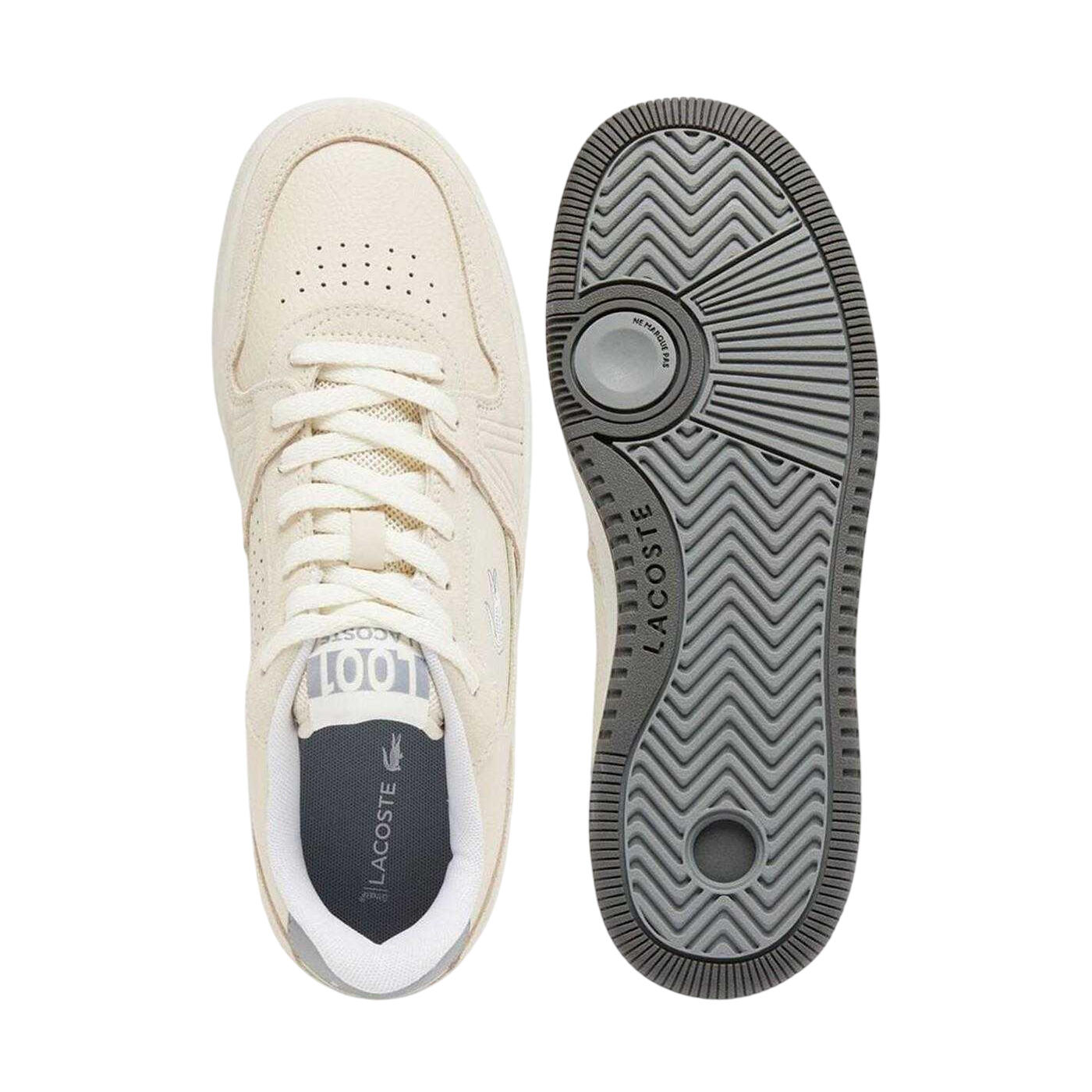 "L001" Logo Sneaker für , Wildleder, Flach Herren Weiß/Grau 4/4