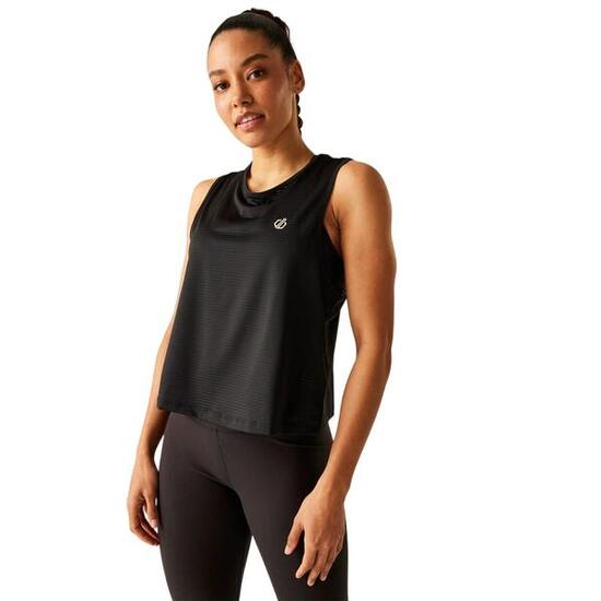 Haut Court Sans Manches Femme (Noir)