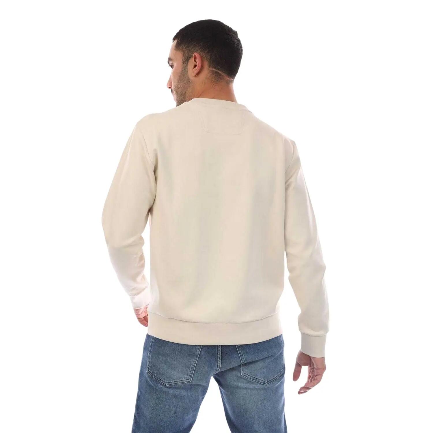 Sweat Motif/style Logo Homme (Blanc) 3/3