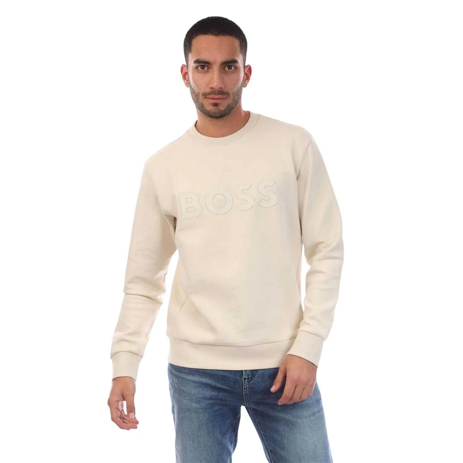 Sweat Motif/style Logo Homme (Blanc) 2/3