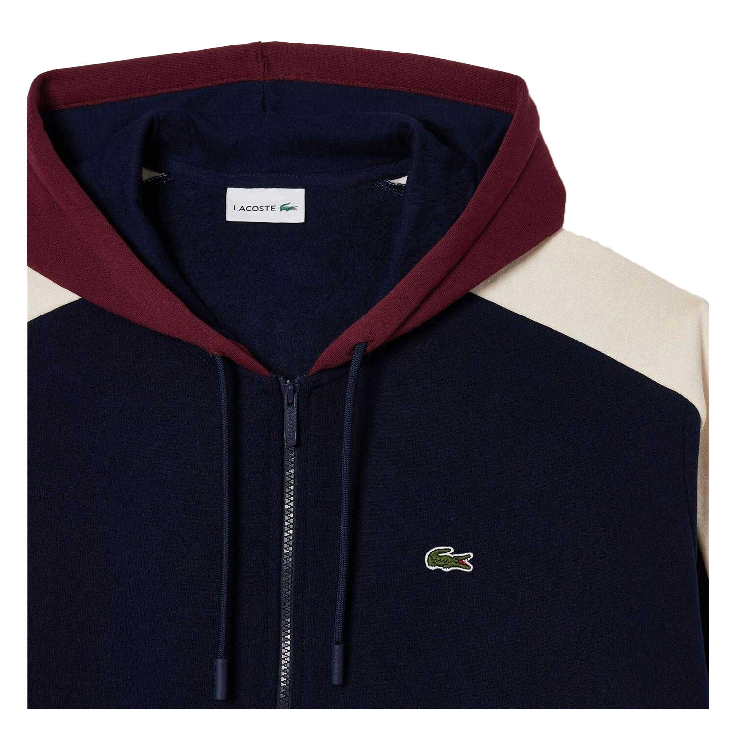 Hoodie mit durchgehendem Reißverschluss für Herren Marine 4/4