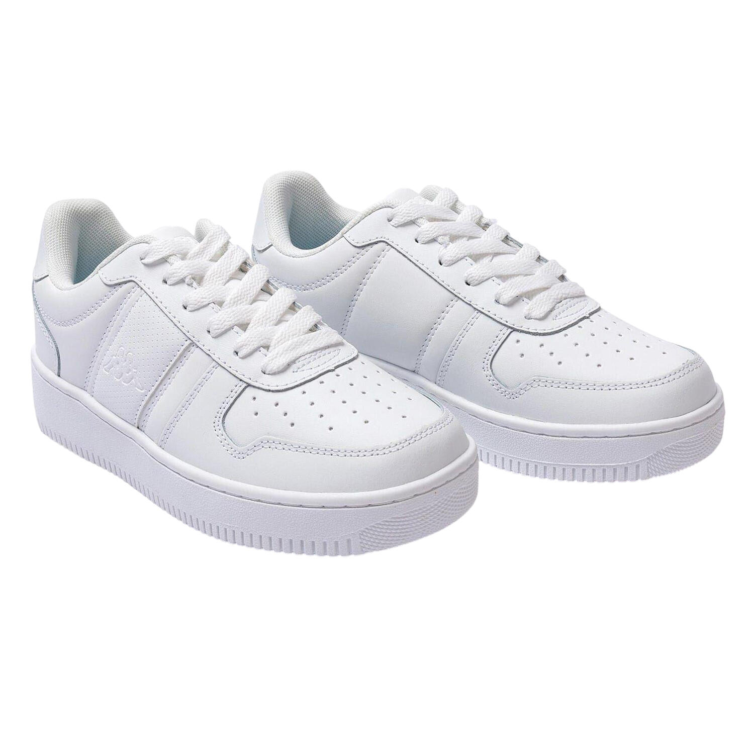 "La Morra" Sneaker für , Leder, PlattformAbsatz Kinder Weiß 4/4