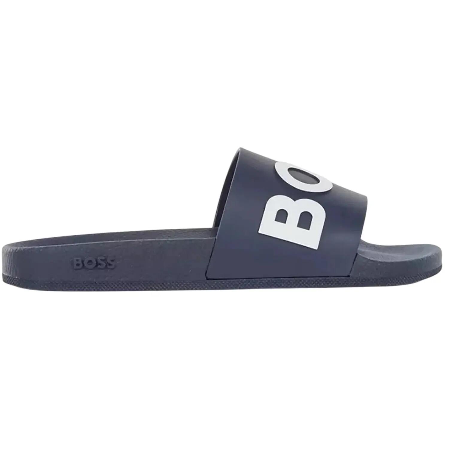 Logo Badesandale für Damen Dunkelblau 4/5