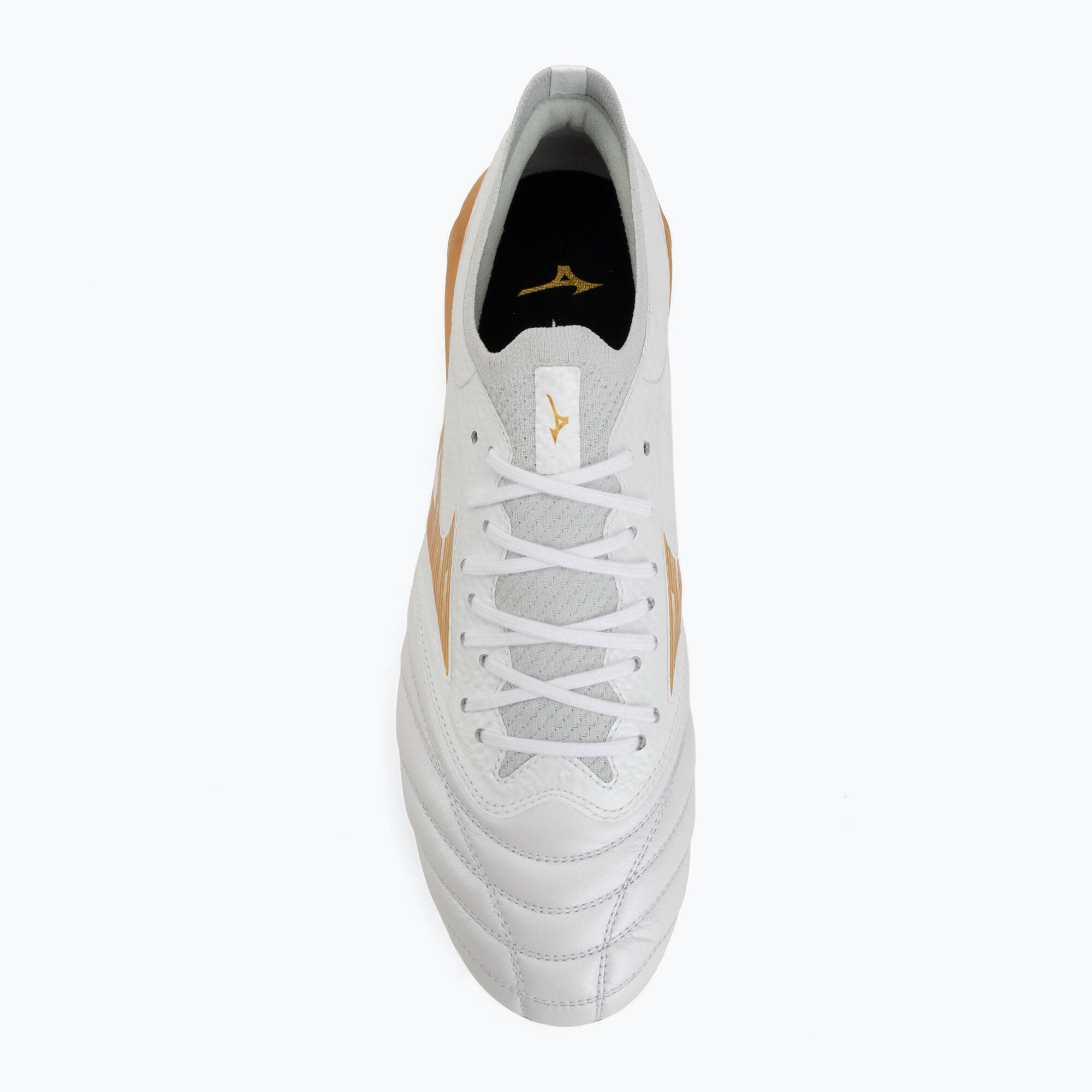 Buty piłkarskie Mizuno Morelia Neo IV Beta Elite FG white/mp gold/cool gray 3c 5/7