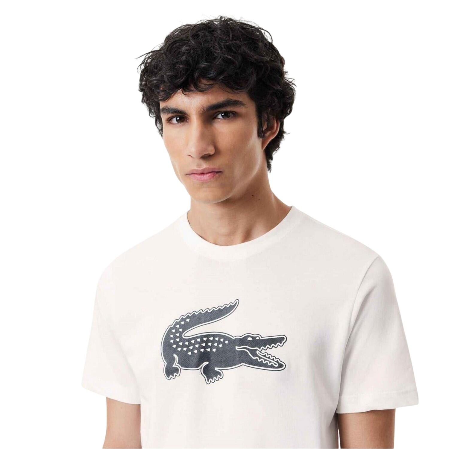Heren Logo Quick Dry Regular TShirt (Wit) 4/5