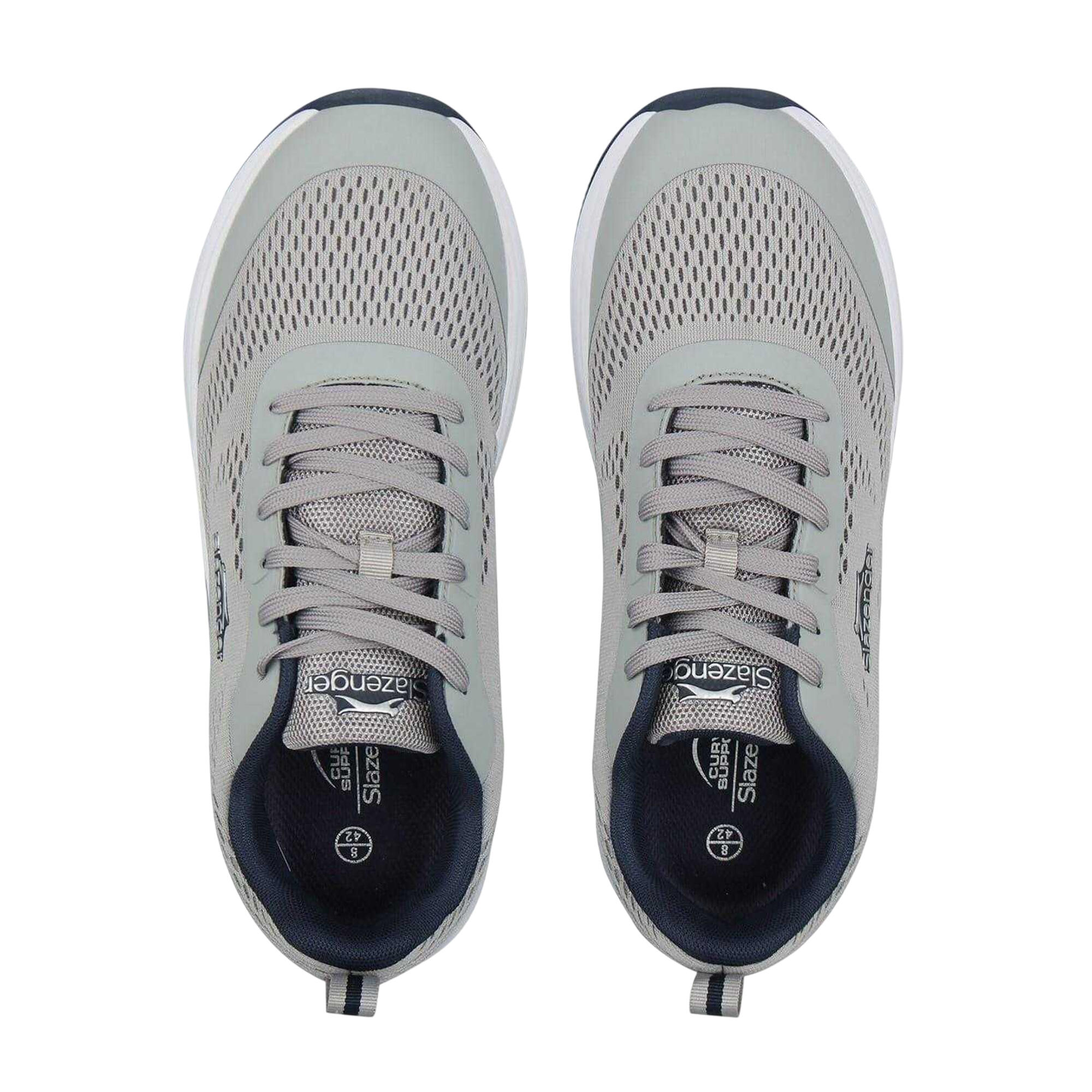 Scarpe Sportive Maglia A ReteUomo Slazenger Curve Support Grigio Bianco 4/4