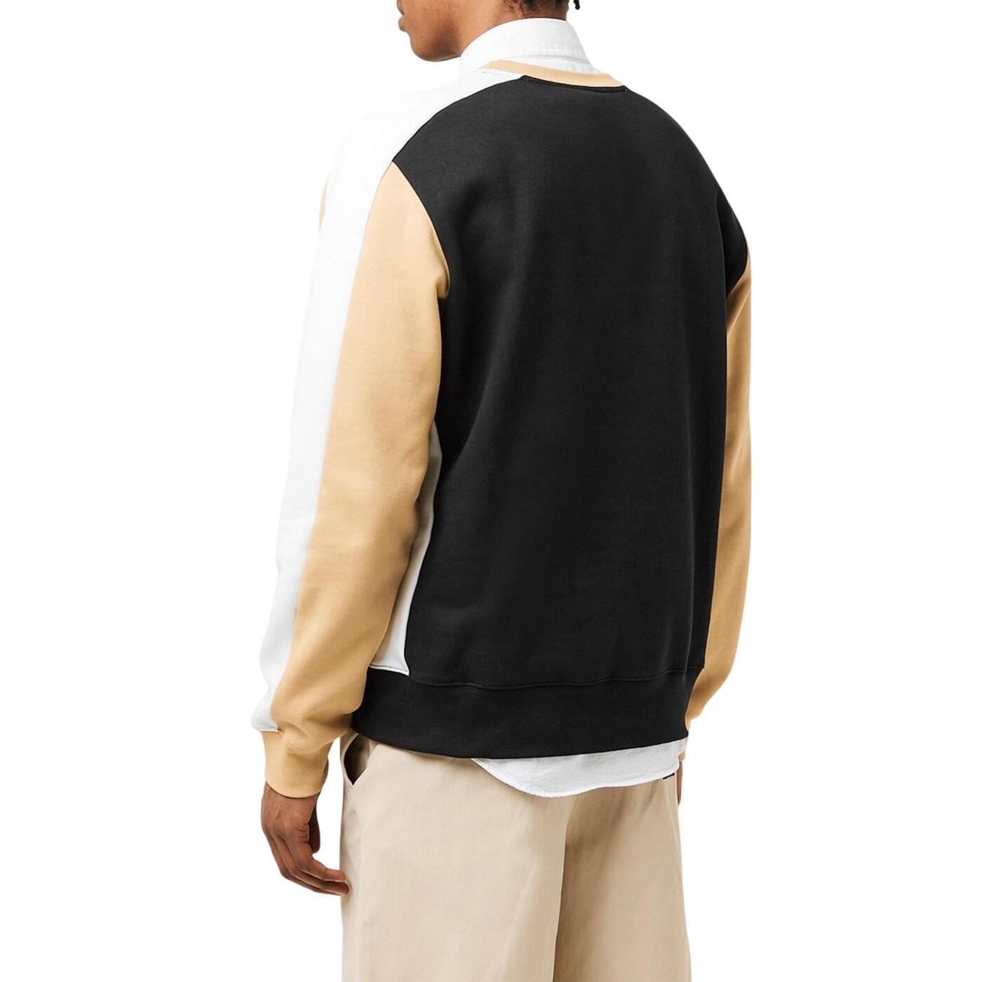 Mens Colour Block Sweatshirt (Black) 4/4