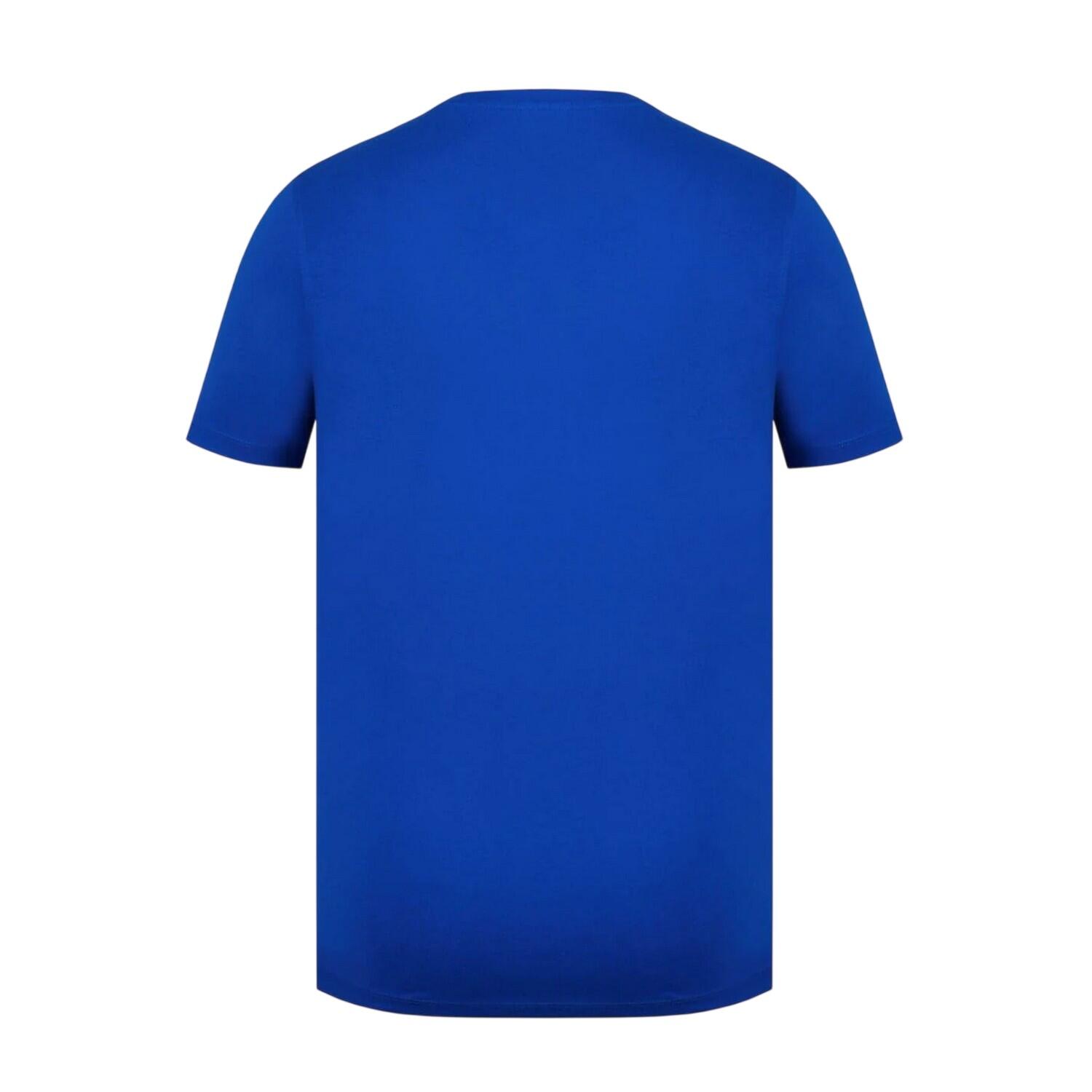 Mens Embroidered Logo Cotton TShirt (Royal Blue) 2/3