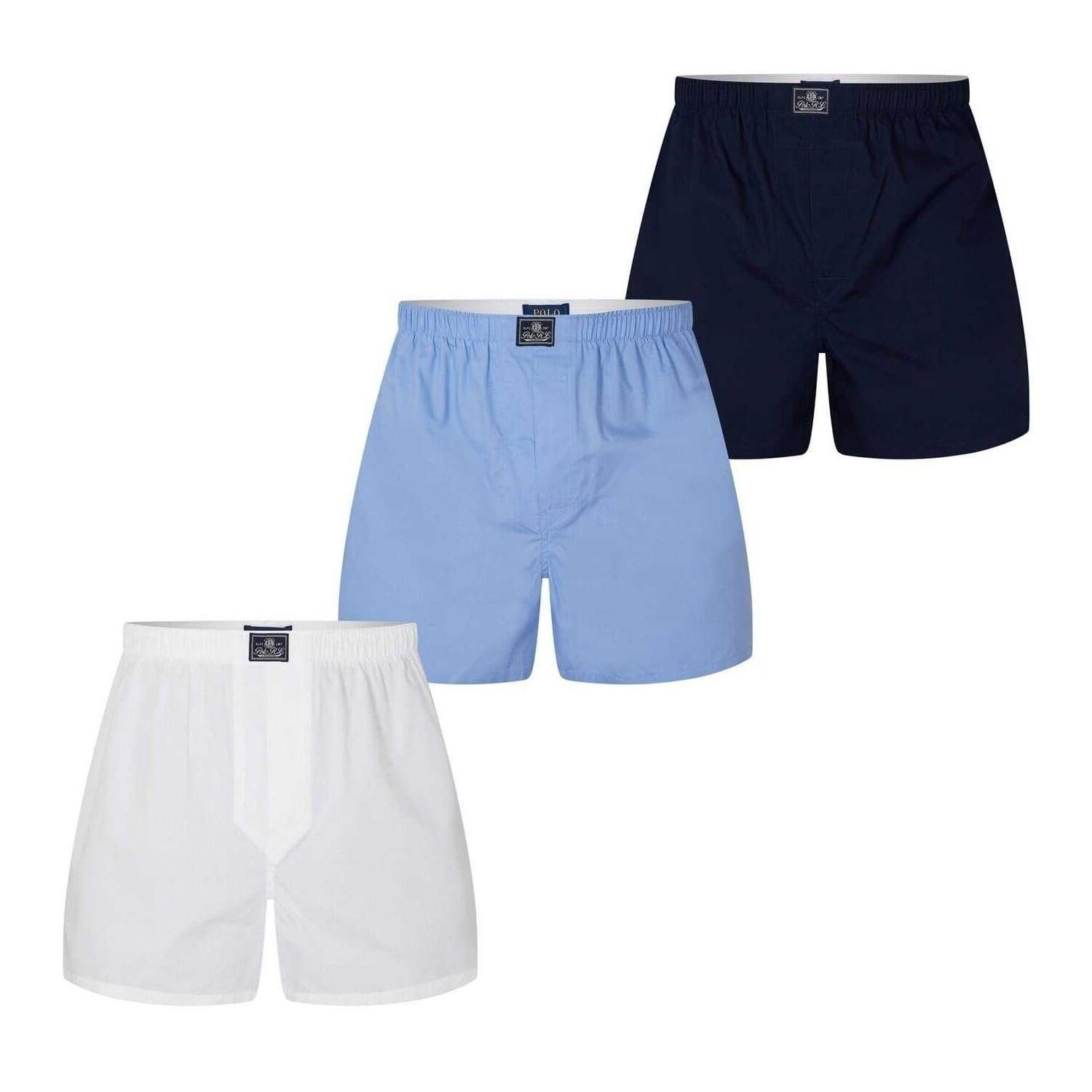 Boxers Homme (Bleu Marine / Bleu / Blanc) 2/4