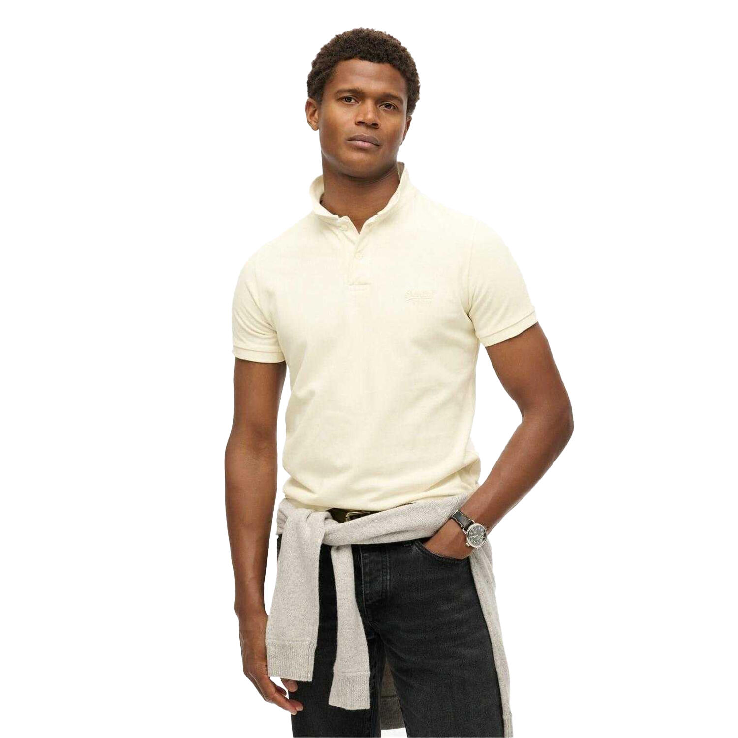 Poloshirt für , kurzärmlig Herren Weiß 1/4
