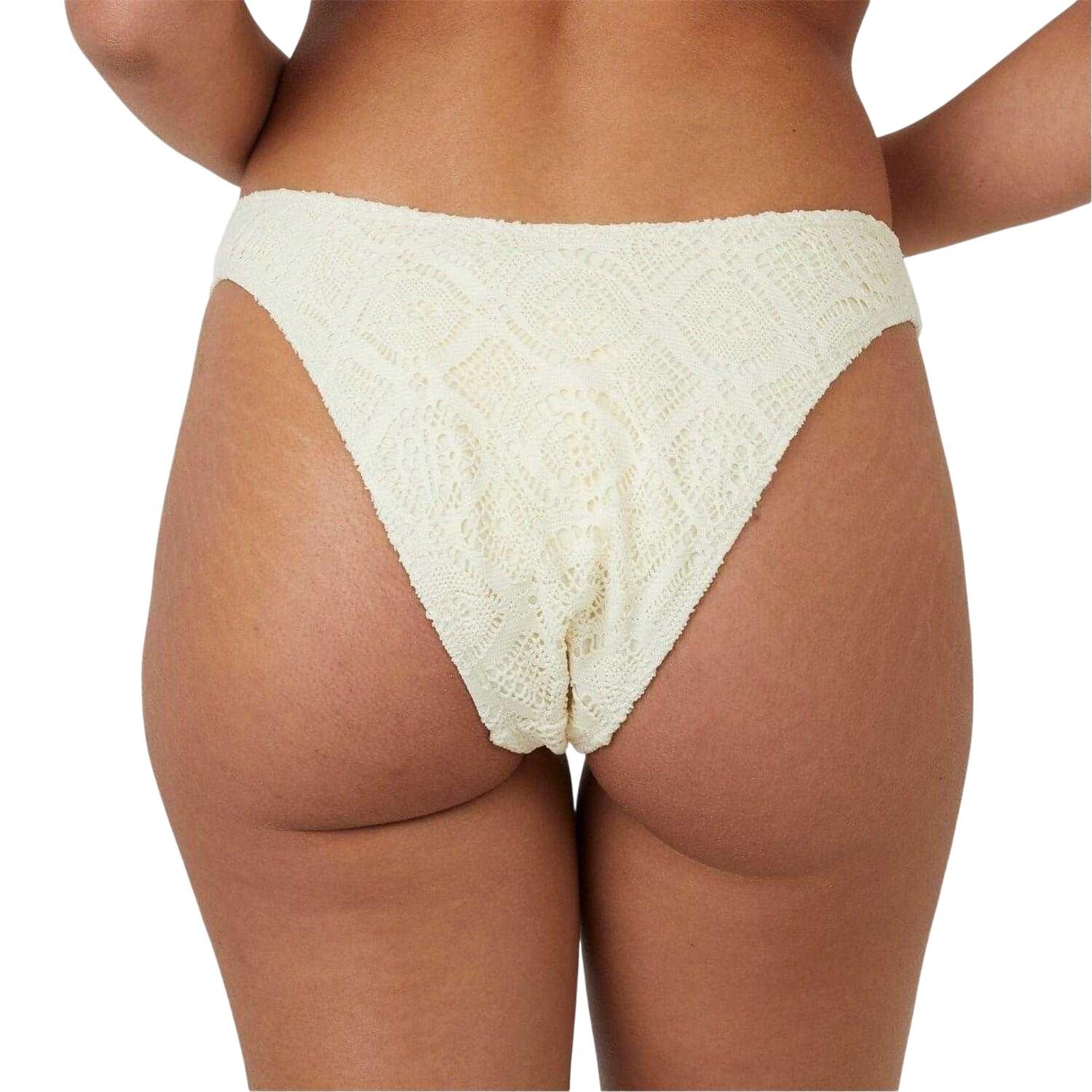 Womens/Ladies Crochet Bikini Bottoms (Yellow) 3/4