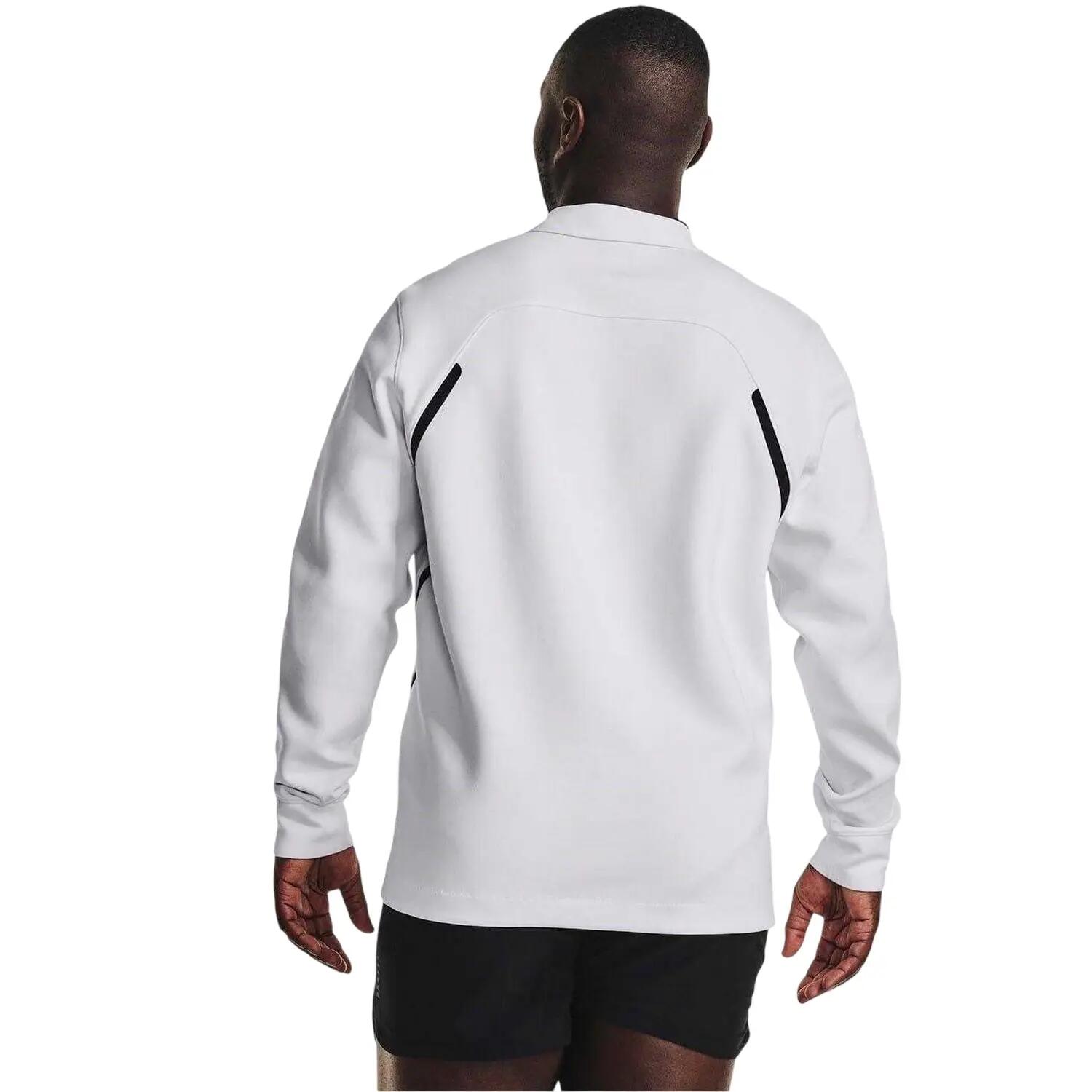 Poloshirt für Damen Unisex, Jerseyware, Langärmlig Herren Weiß 2/2