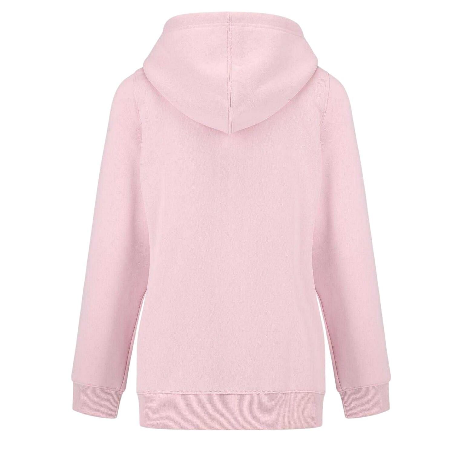 Felpa Con Cappuccio E Zip Intera Aderente Logo Donna Slazenger Rosa Bambina 2/2