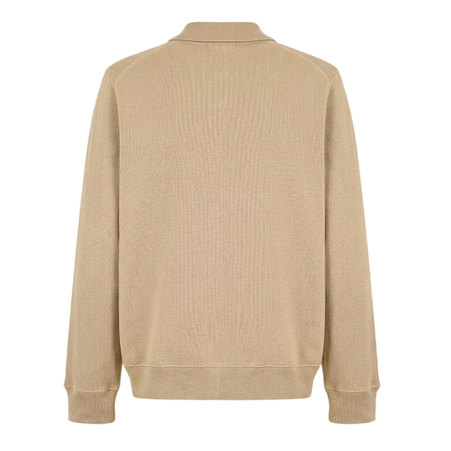 Sweatshirt für , mit kurzem Reißverschluss, Baumwollmischung Herren Beige 2/2