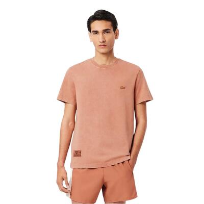 Maglietta Regolare Logo Girocollo Uomo Lacoste Latte