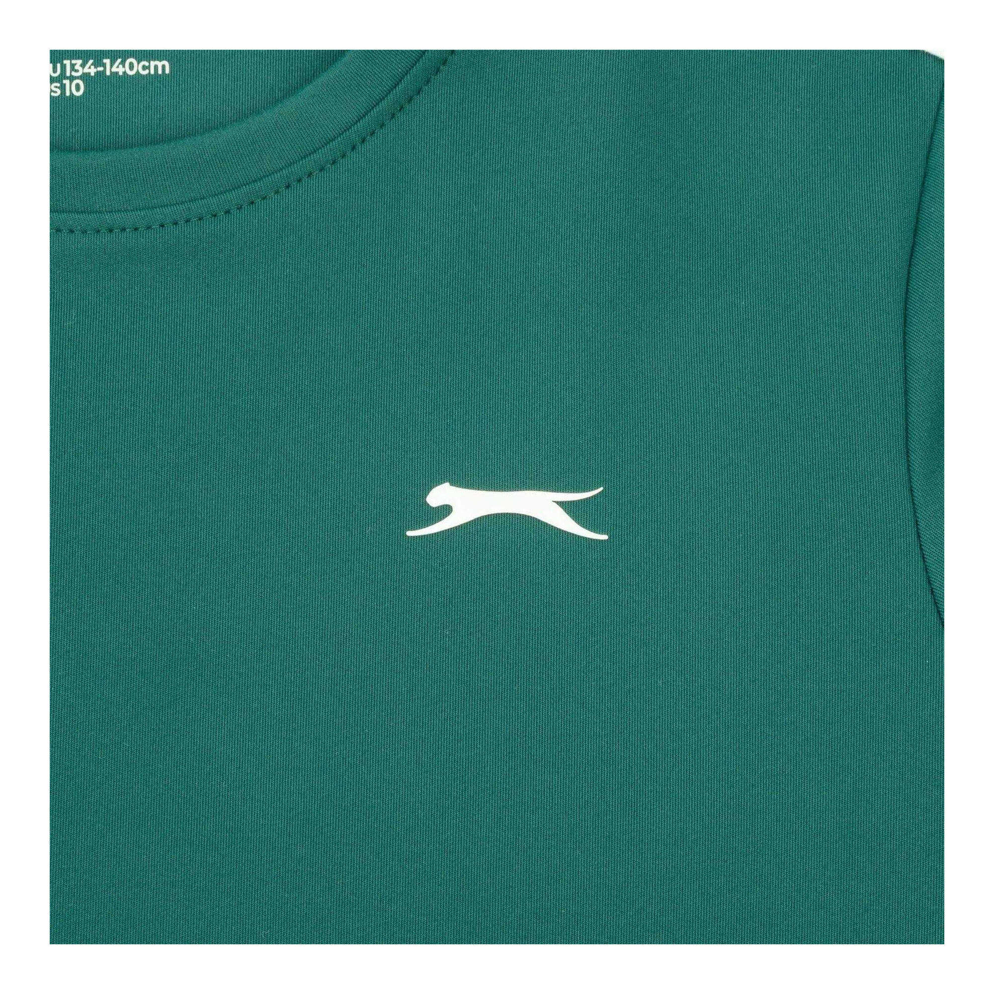 Maglietta Tennis Leggera Ragazzi Slazenger Verde Foresta 3/3