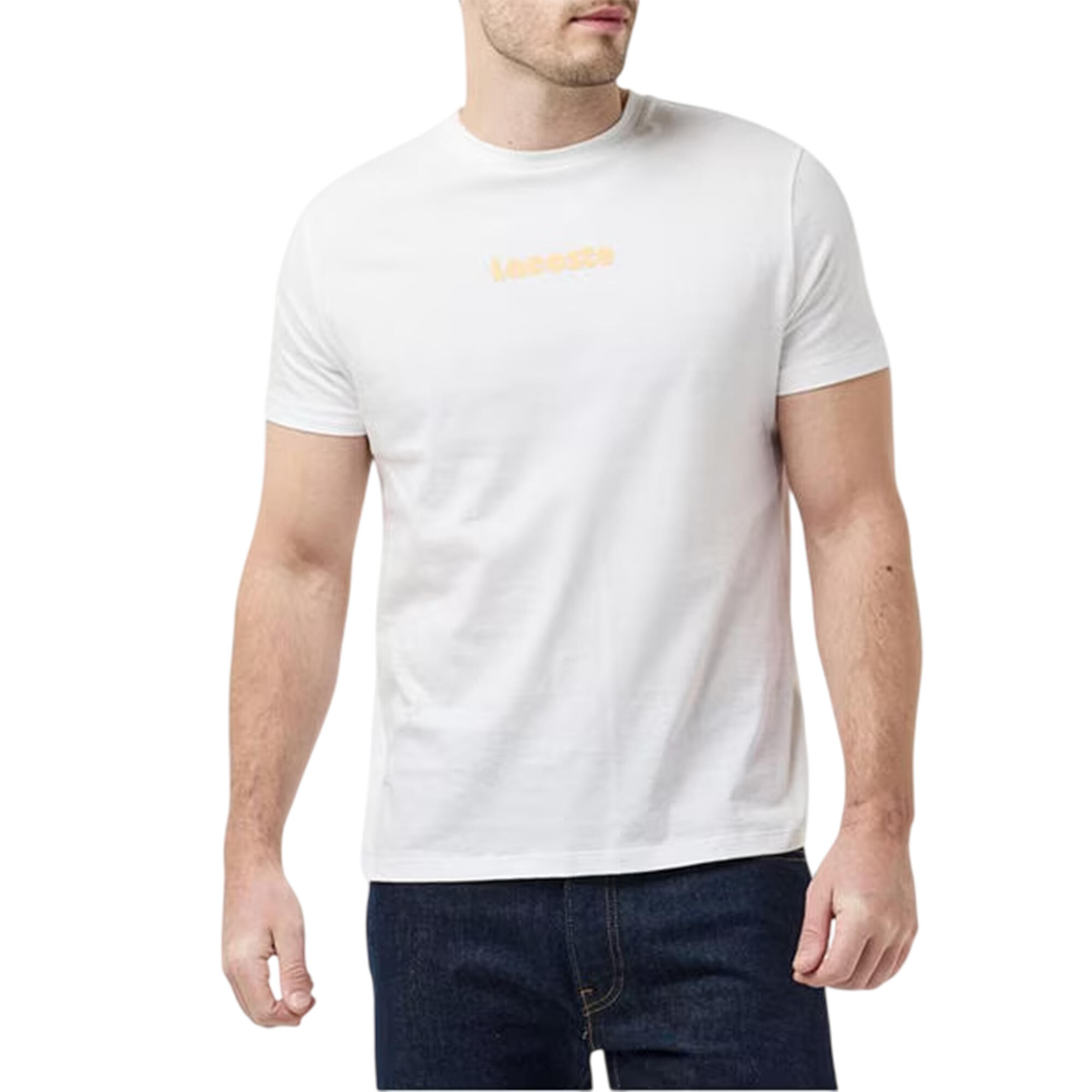 TShirt für , Baumwollmischung, Übergroß, kurzärmlig Herren Weiß 3/3