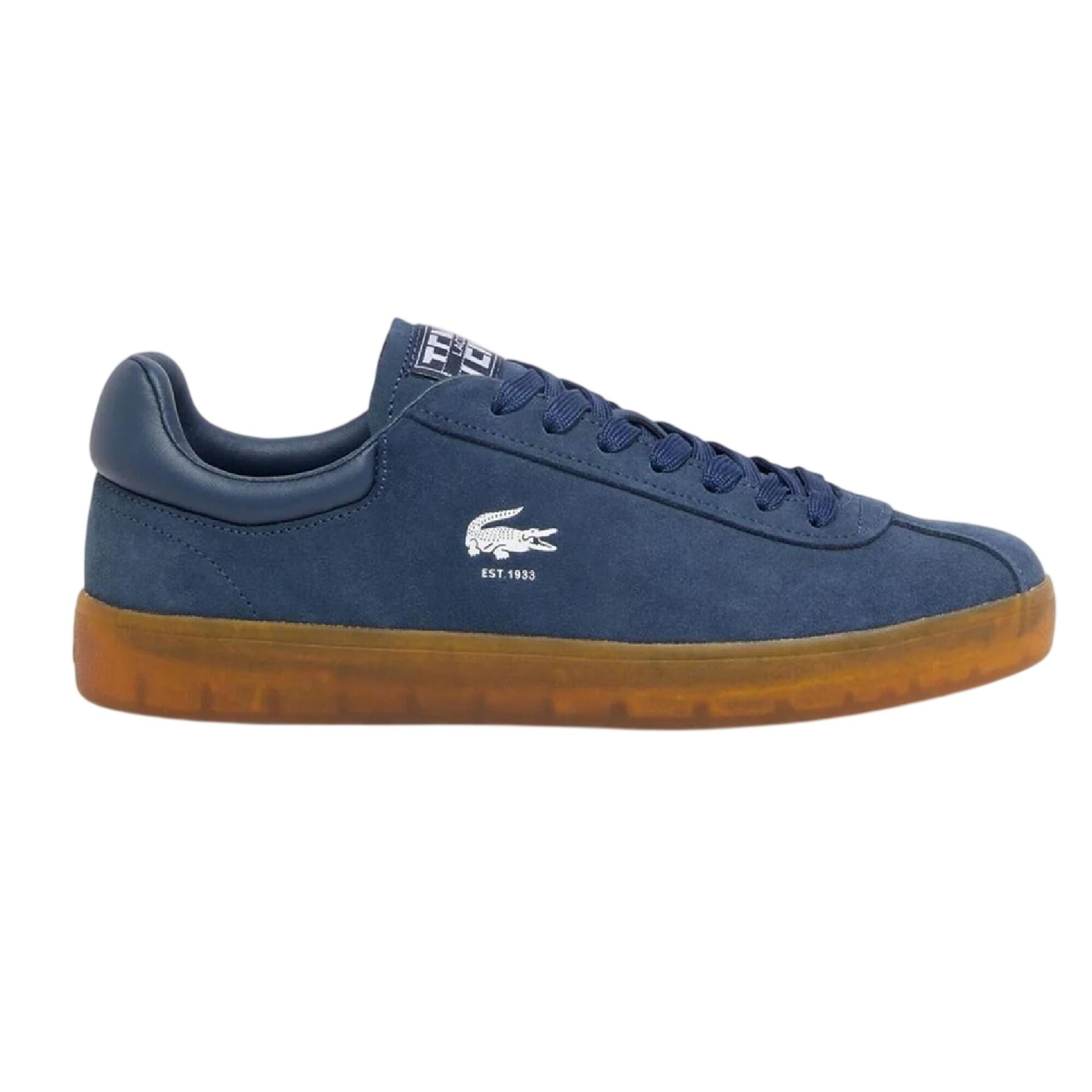 Scarpe Sportive Pelle ScamosciataUomo Lacoste Baseshot Blu Navy 3/3