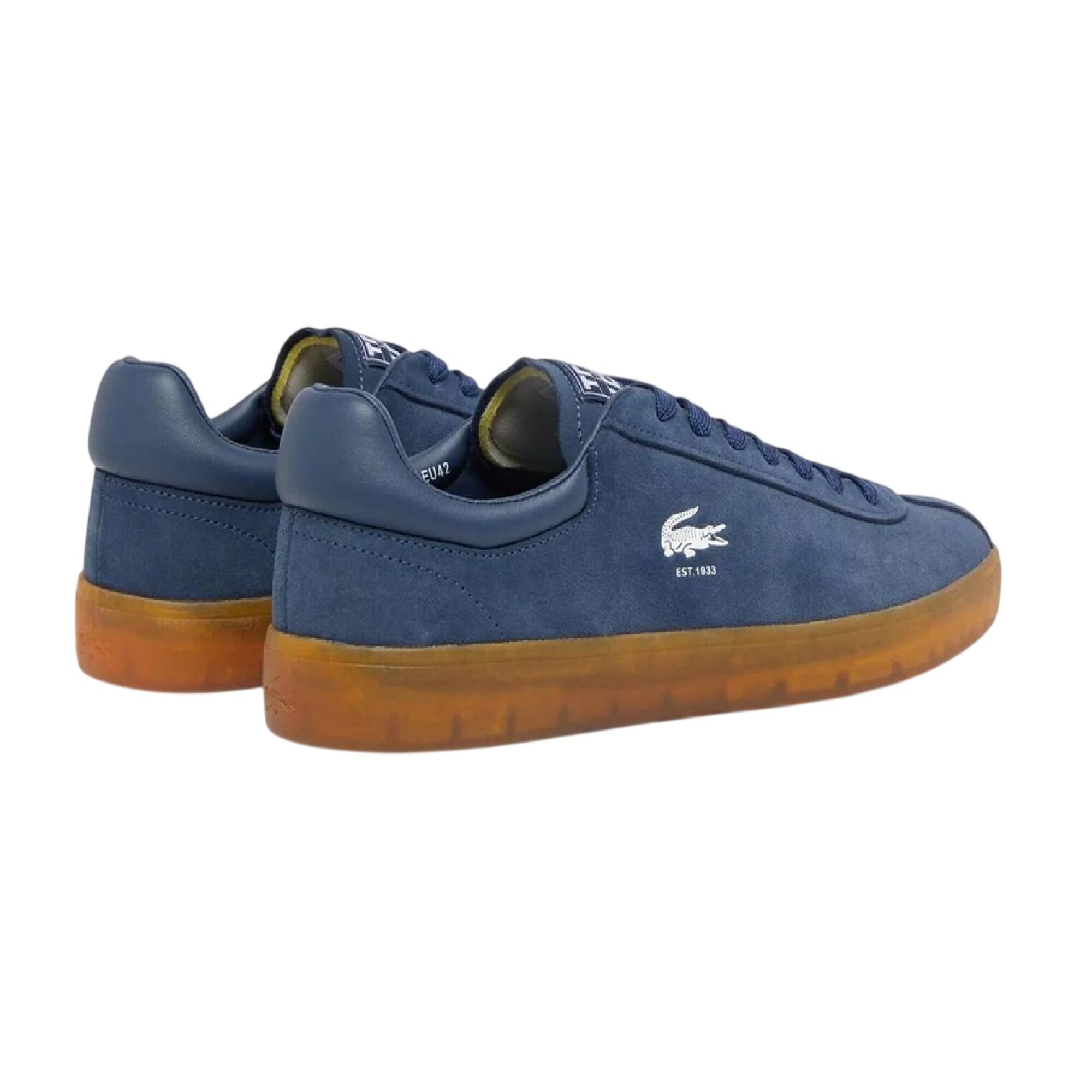 Scarpe Sportive Pelle ScamosciataUomo Lacoste Baseshot Blu Navy 2/3