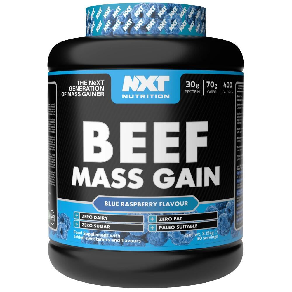 NXT Nutrition Beef Mass 3150g blue raspberry