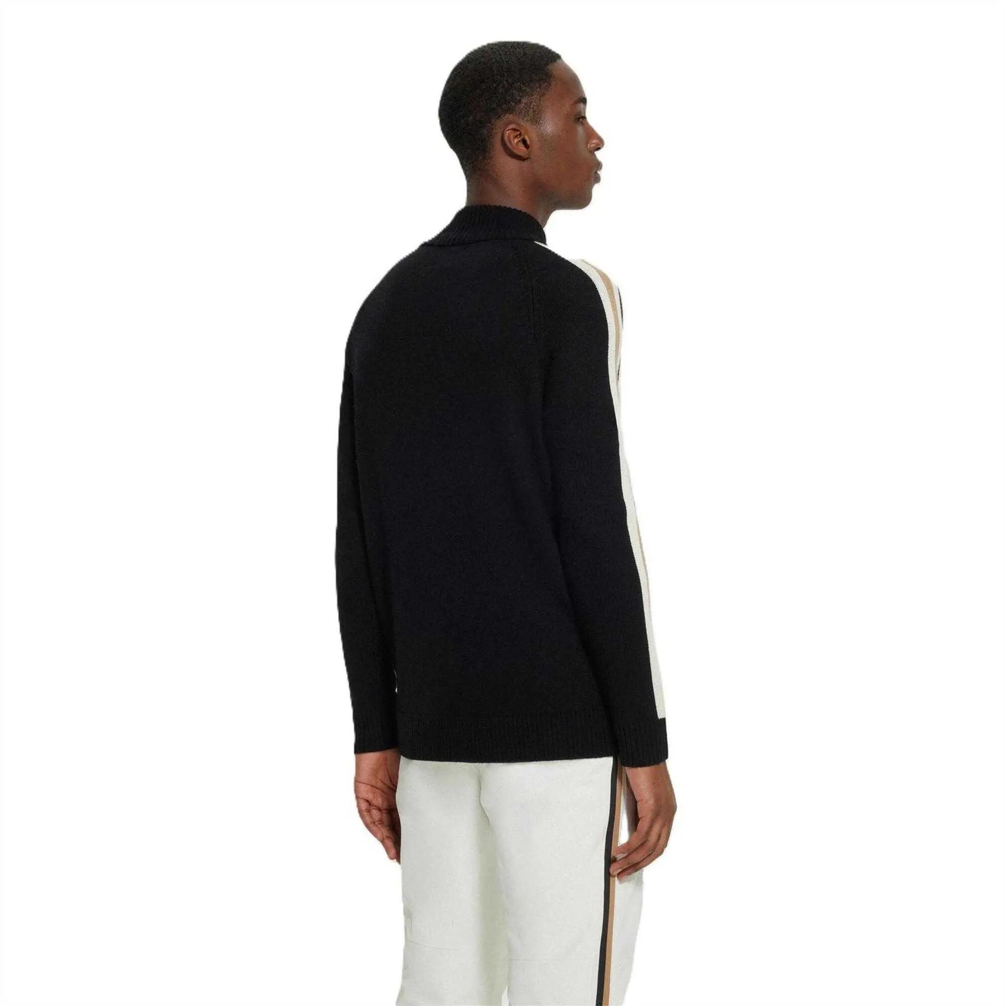 Pull Manches Raglan Homme (Noir) 3/4